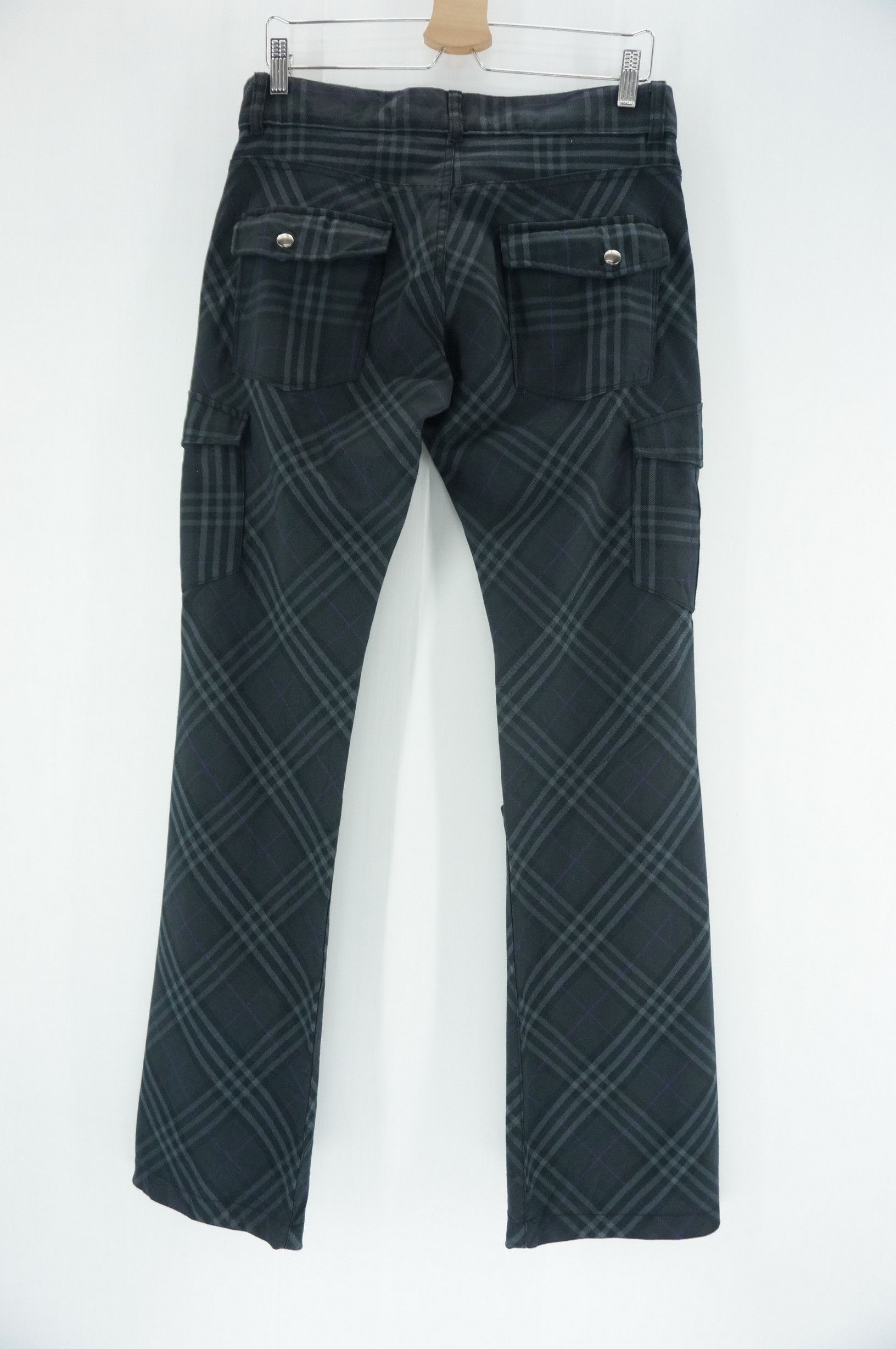 Japanese Brand × Mossimo MOSSIMO Polyester Rayon Plaid Multipocket Skinny Fit Pants Size US 32 / EU 48 - 2 Thumbnail