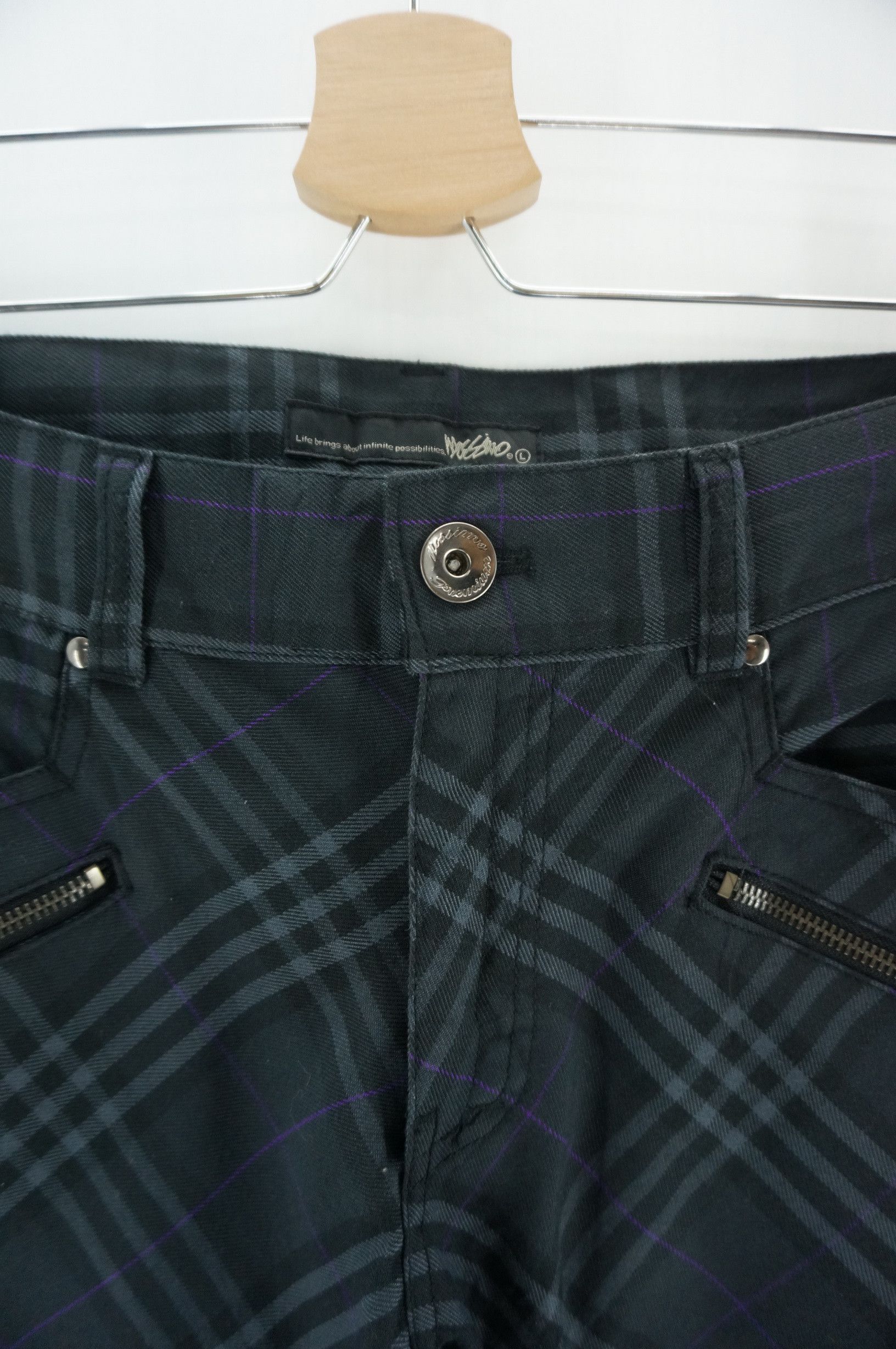 Japanese Brand × Mossimo MOSSIMO Polyester Rayon Plaid Multipocket Skinny Fit Pants Size US 32 / EU 48 - 7 Thumbnail