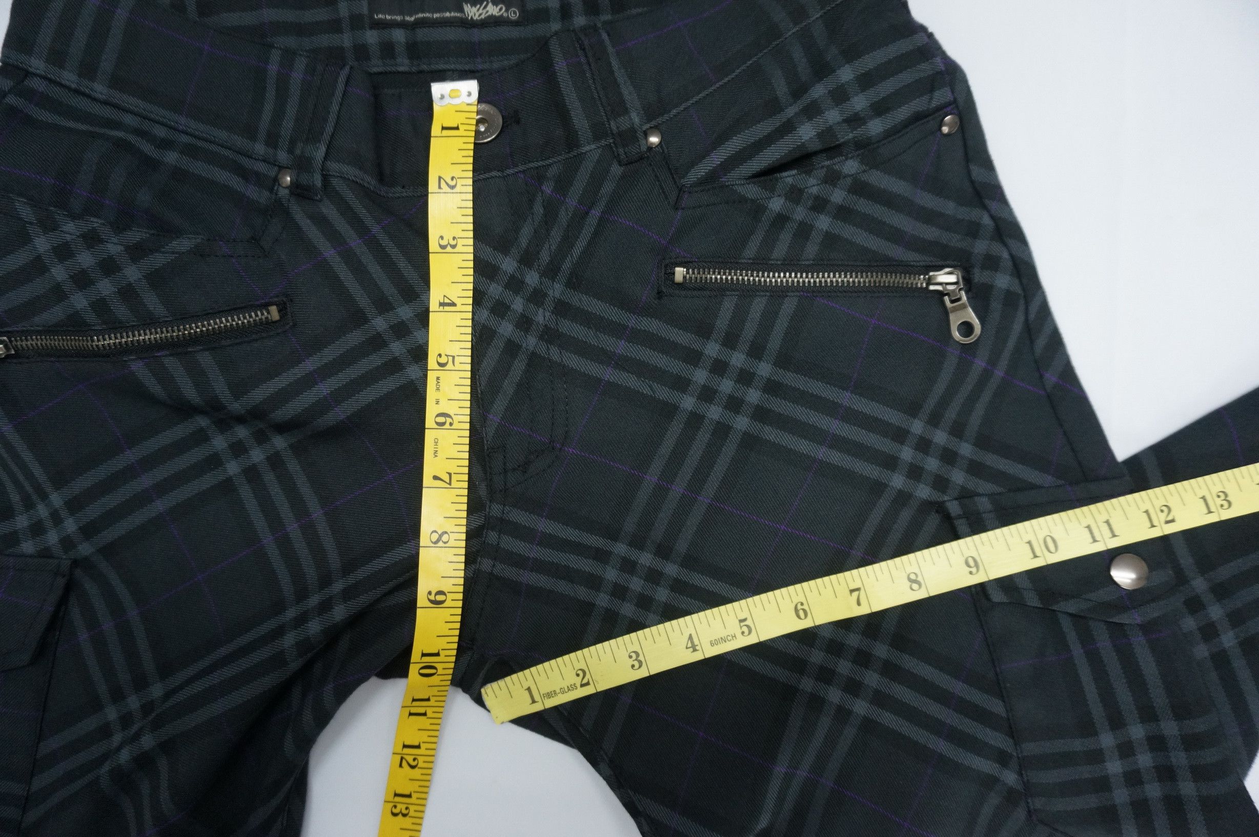 Japanese Brand × Mossimo MOSSIMO Polyester Rayon Plaid Multipocket Skinny Fit Pants Size US 32 / EU 48 - 15 Thumbnail