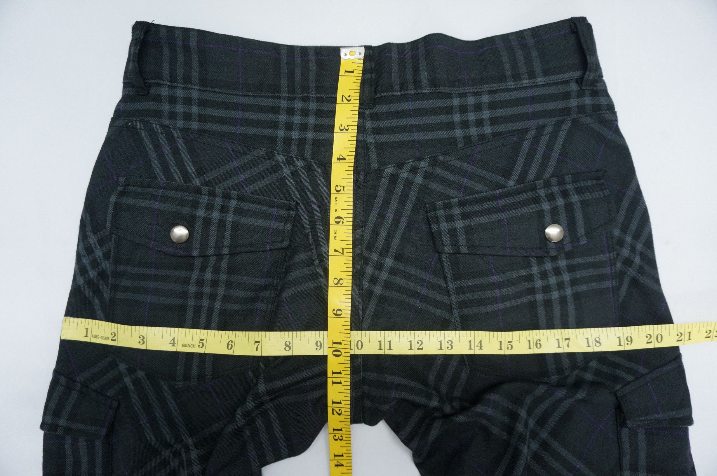 Japanese Brand × Mossimo MOSSIMO Polyester Rayon Plaid Multipocket Skinny Fit Pants Size US 32 / EU 48 - 16 Thumbnail