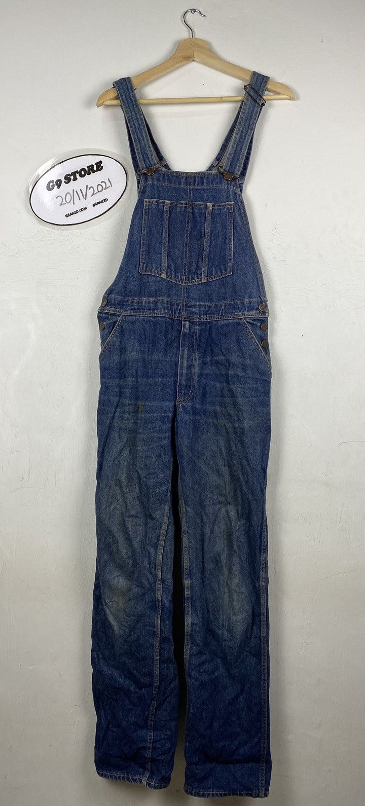 Japanese Brand STEAL 🔥 VINTAGE VICERER DENIM JEANS OVERALLS JUMPSUIT Size US 36 / EU 52 - 1 Thumbnail