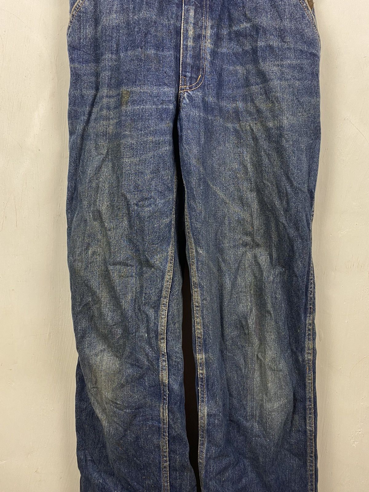 Japanese Brand STEAL 🔥 VINTAGE VICERER DENIM JEANS OVERALLS JUMPSUIT Size US 36 / EU 52 - 4 Thumbnail