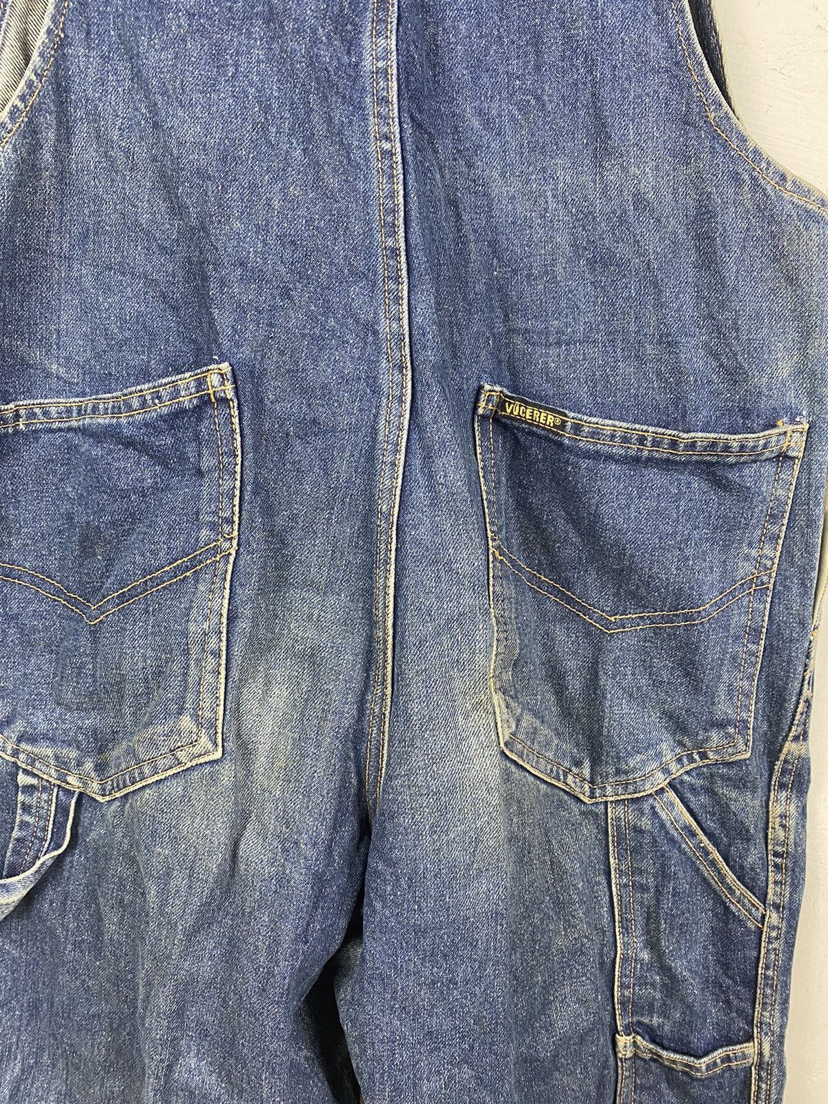 Japanese Brand STEAL 🔥 VINTAGE VICERER DENIM JEANS OVERALLS JUMPSUIT Size US 36 / EU 52 - 9 Thumbnail
