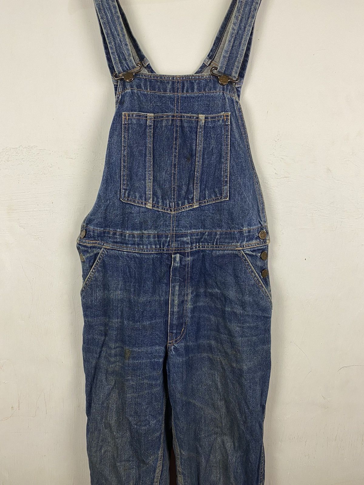 Japanese Brand STEAL 🔥 VINTAGE VICERER DENIM JEANS OVERALLS JUMPSUIT Size US 36 / EU 52 - 2 Thumbnail