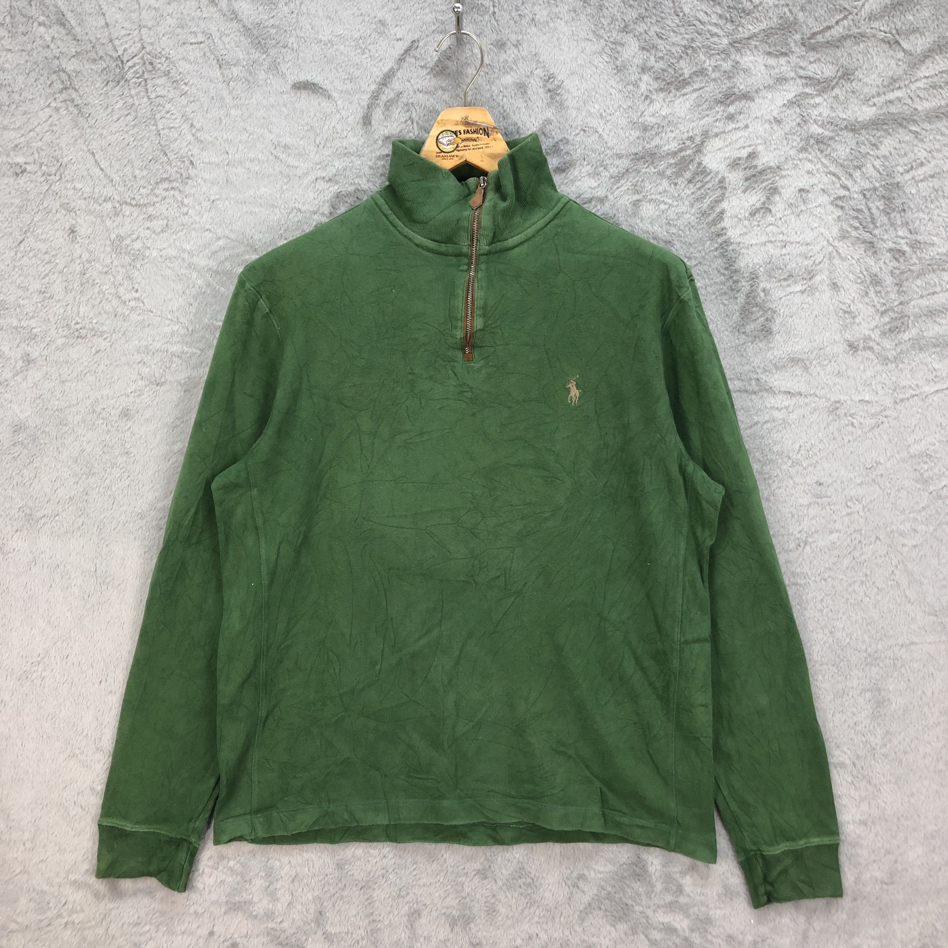 Polo Ralph Lauren Polo Ralph Lauren Turtle Neck Green Sweatshirts #5003-35 Size US M / EU 48-50 / 2 - 1 Thumbnail