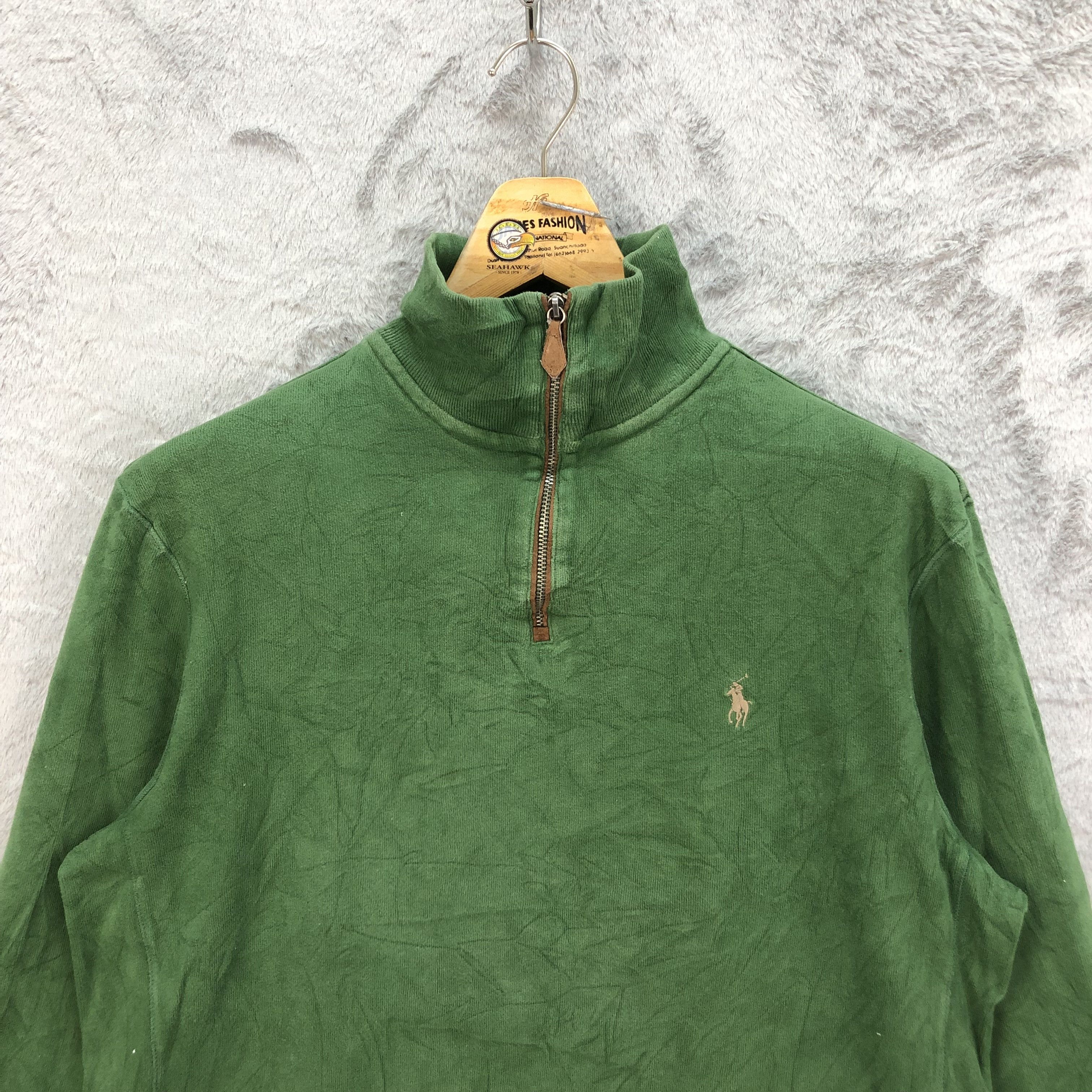 Polo Ralph Lauren Polo Ralph Lauren Turtle Neck Green Sweatshirts #5003-35 Size US M / EU 48-50 / 2 - 2 Thumbnail