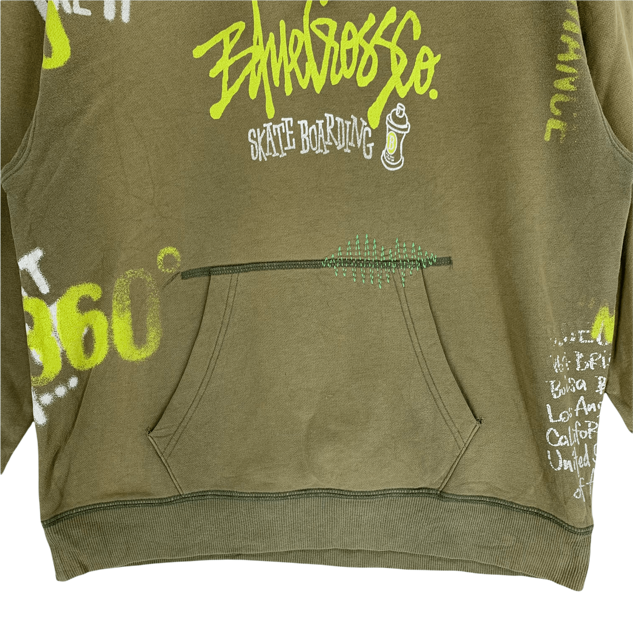 Japanese Brand Blue Cross Skate Boarding Pullover Hoodie #3489-100 Size US M / EU 48-50 / 2 - 3 Thumbnail