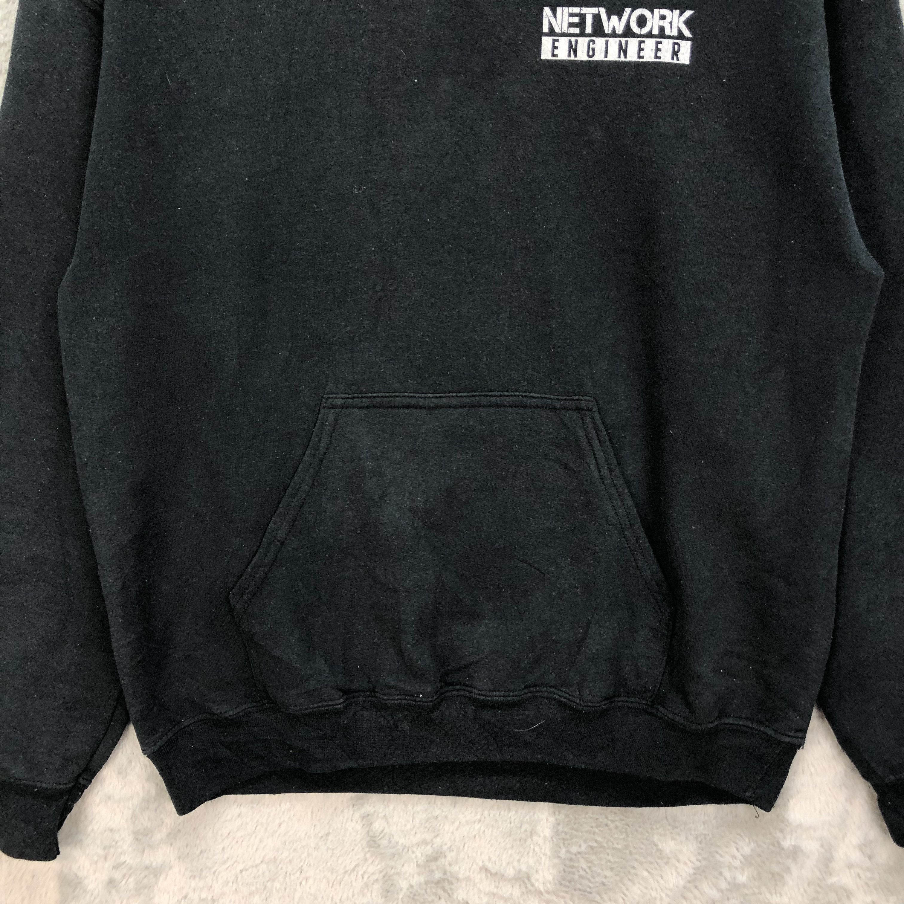 Gildan NETWORK ENGINEERS Back Big Logo Pullover Hoodies #5290-182 Size US M / EU 48-50 / 2 - 6 Thumbnail