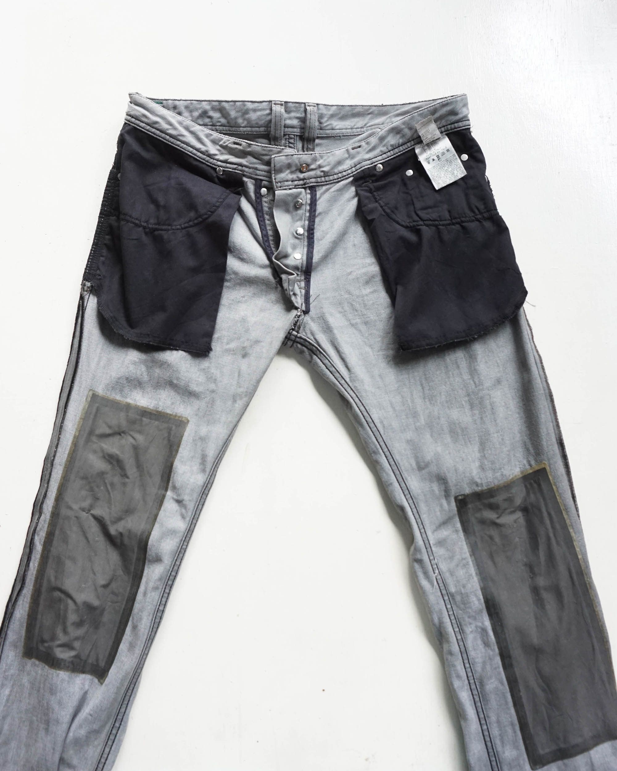 Diesel DIESEL Low Rise Ripped Grey Button Fly Jeans Size US 34 / EU 50 - 9 Thumbnail