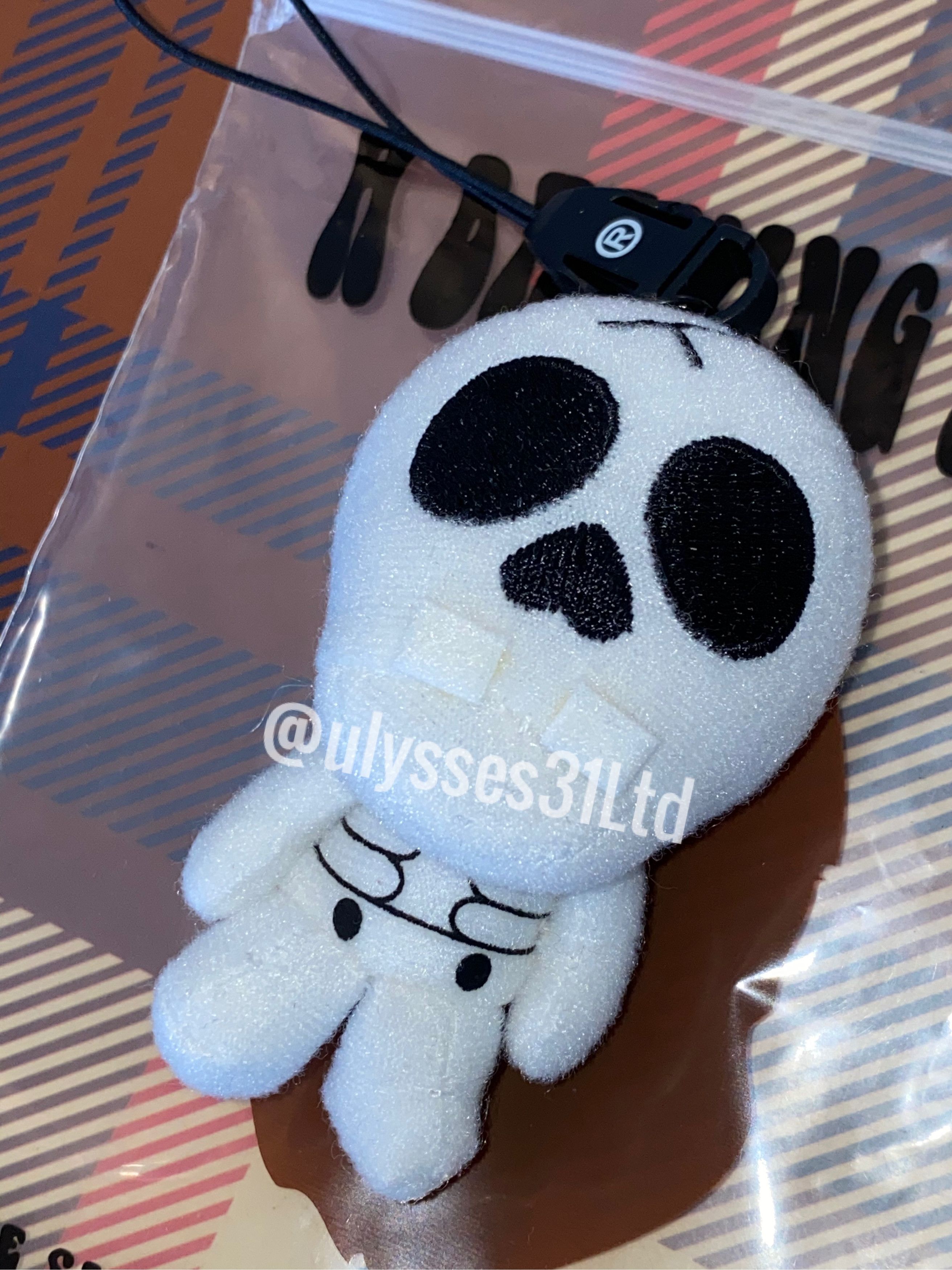 image of Bape Baby Milo Keychain in White, Men's