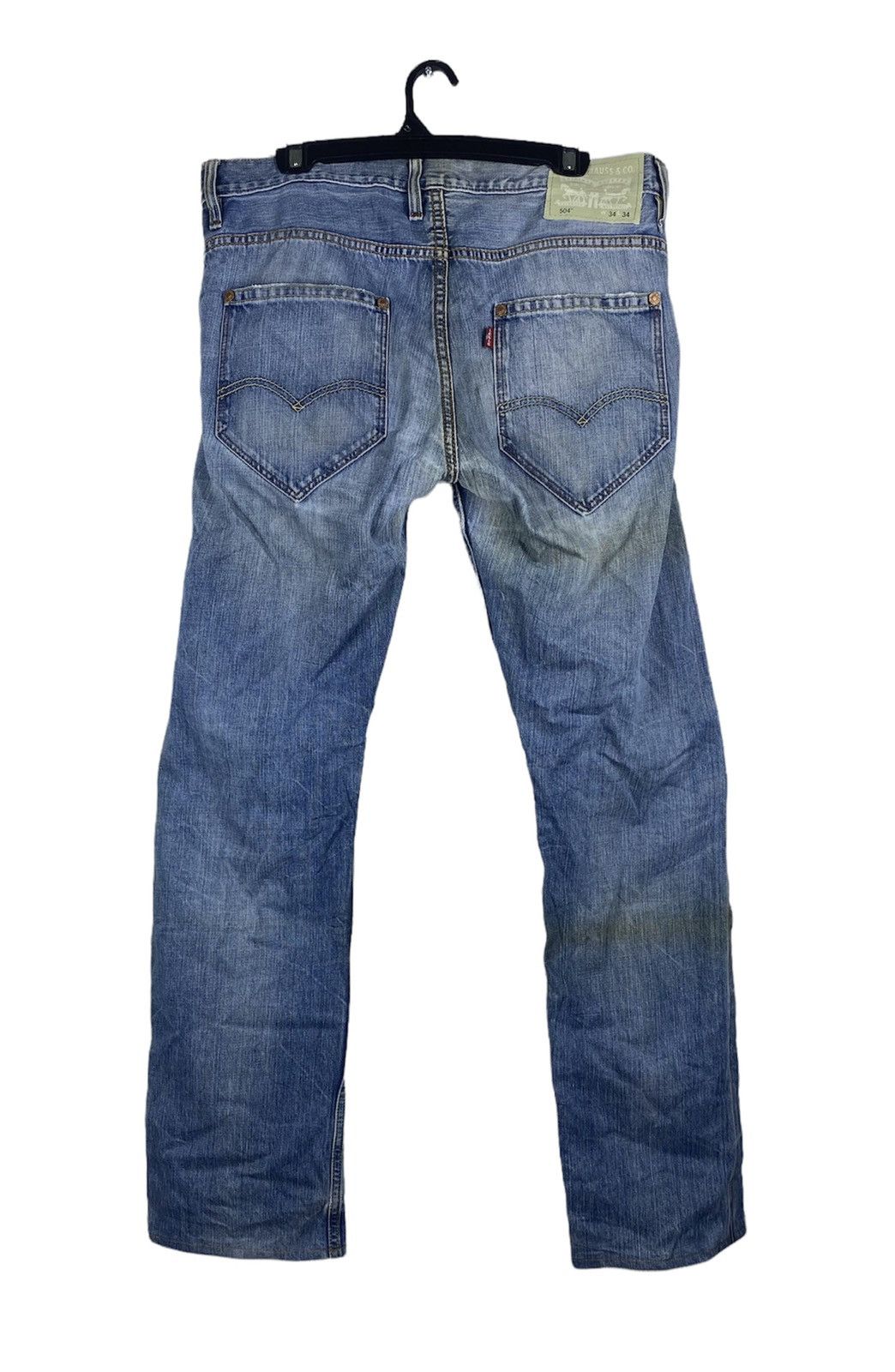 Levi's OFFER🔥 Vintage Levi’s 504 White Oak Stonewashed Denim Jeans Size US 34 / EU 50 - 3 Thumbnail