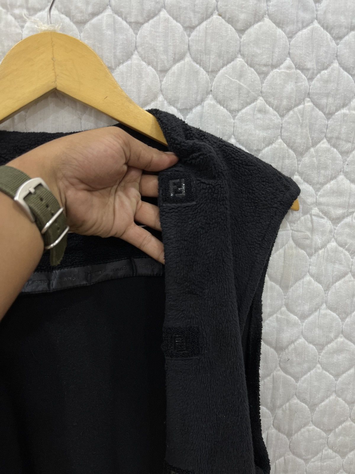 Fendi (Iiii). 🔥🔥FENDI SLEEVELESS VELCRO TAPE FLEECE JACKET Size S / US 4 / IT 40 - 10 Thumbnail