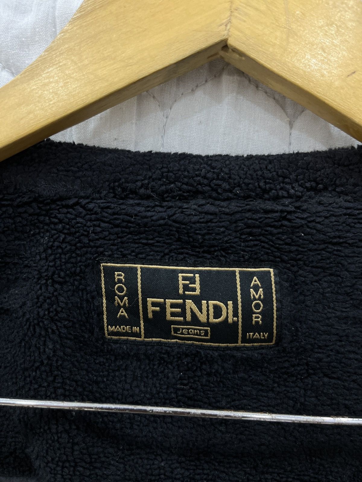 Fendi (Iiii). 🔥🔥FENDI SLEEVELESS VELCRO TAPE FLEECE JACKET Size S / US 4 / IT 40 - 6 Thumbnail