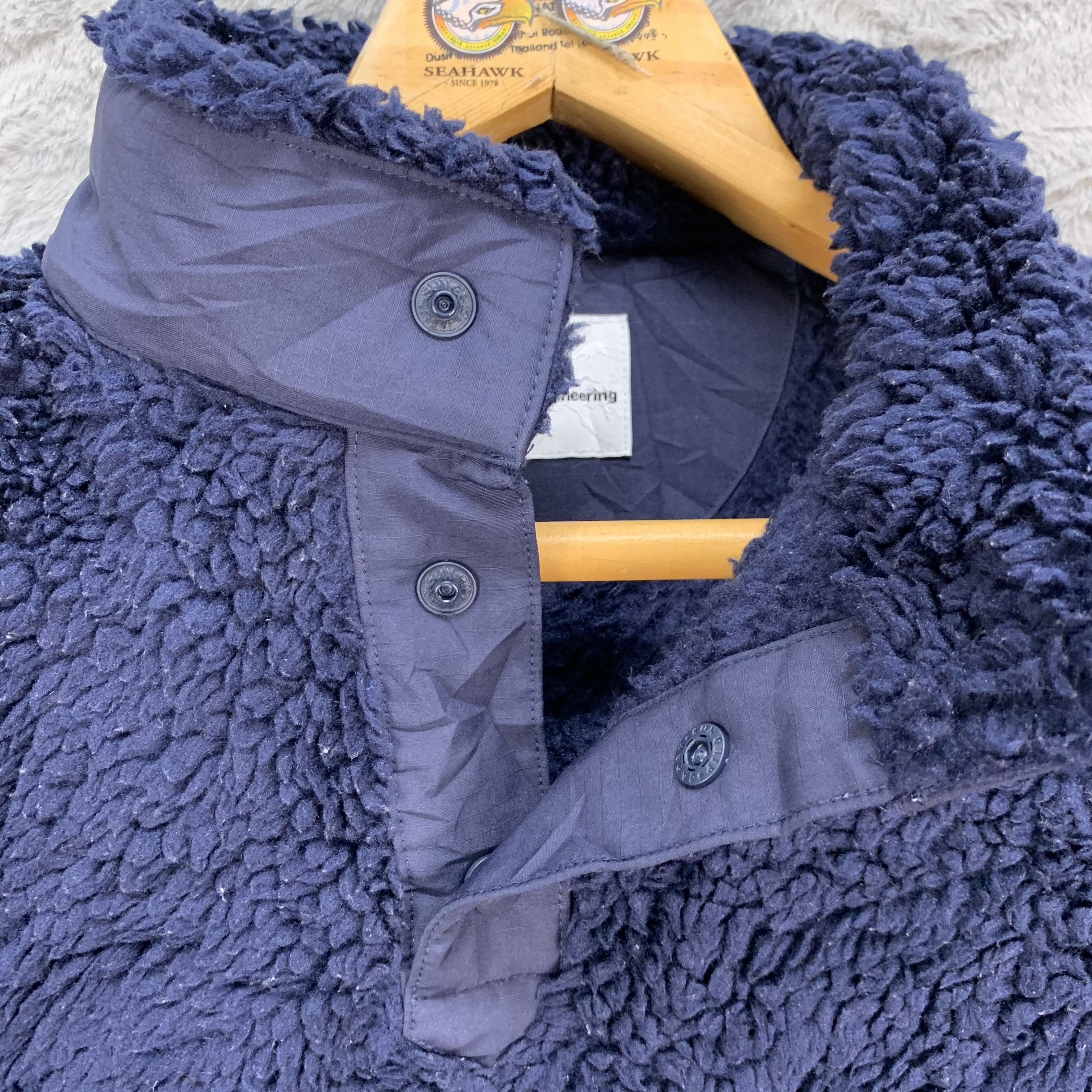 Uniqlo × White Mountaineering White Mountaineering Snap Button Deep Pile Fleece #4151-144 Size US XS / EU 42 / 0 - 5 Thumbnail