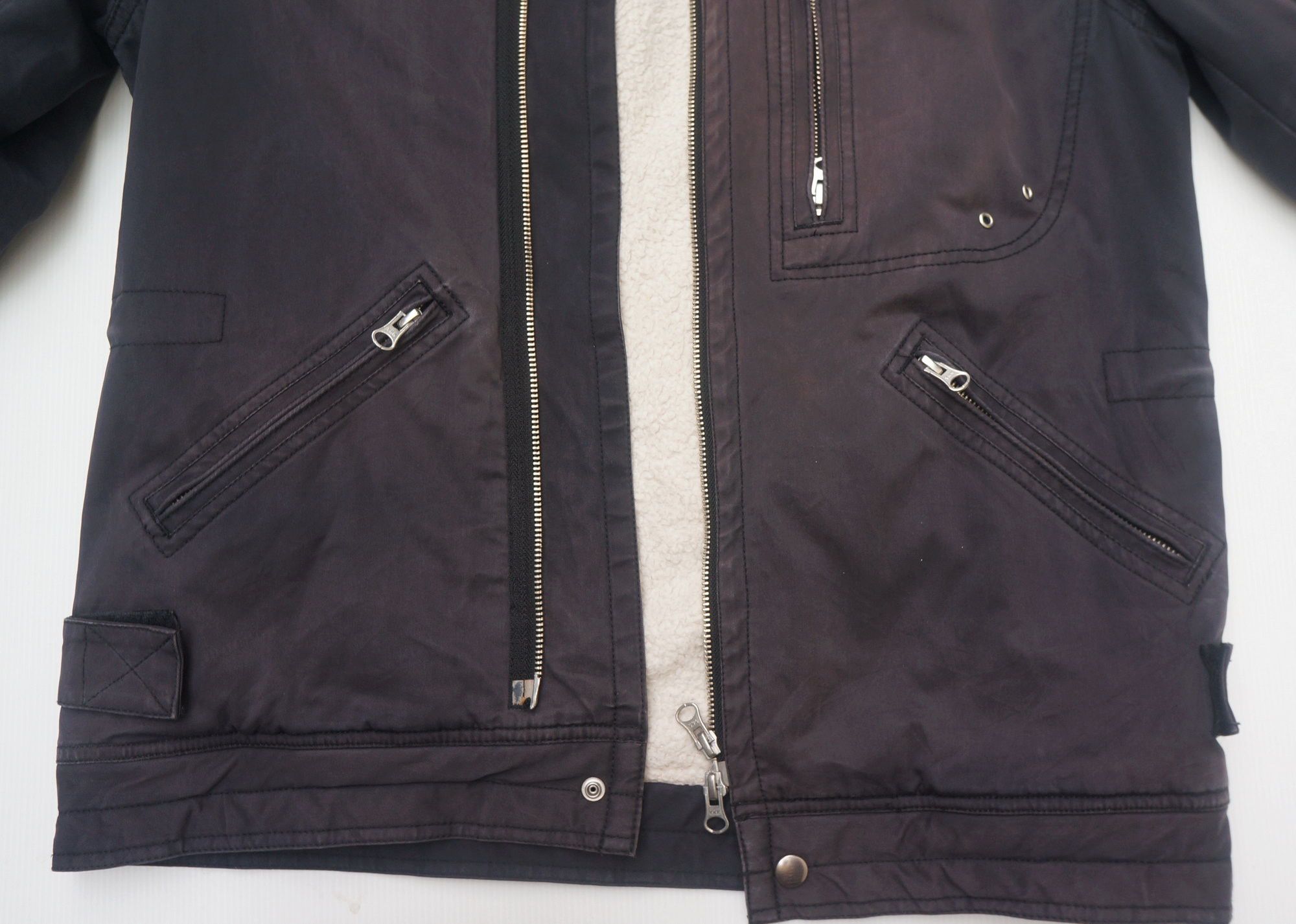 Japanese Brand TAKEO KIKUCHI Multi Pockets Sherpa Lined Hooded Jacket Size US M / EU 48-50 / 2 - 5 Thumbnail