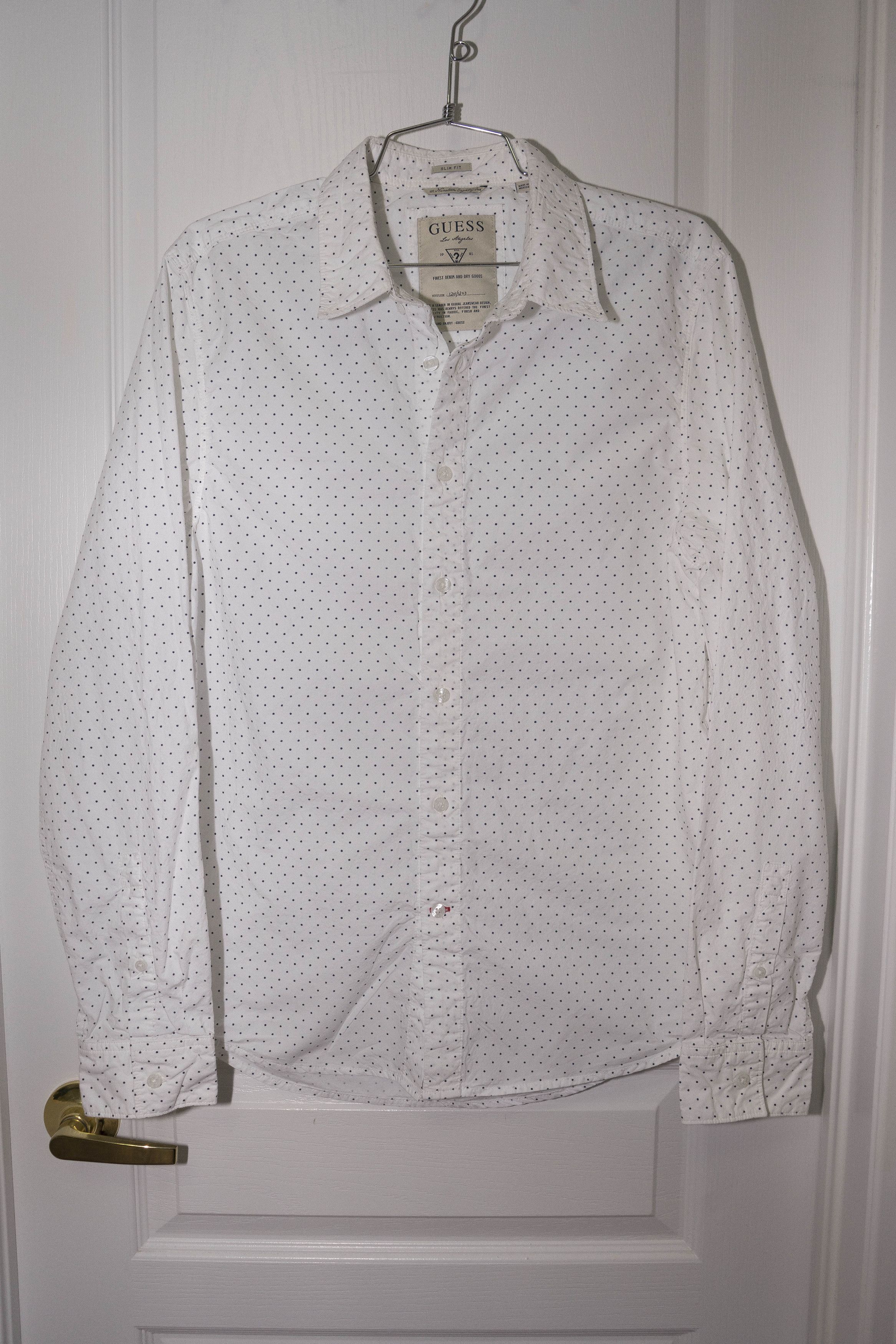 Guess Mini-Polka-Dot Poplin Button Up - Sz M Size US M / EU 48-50 / 2 - 2 Thumbnail