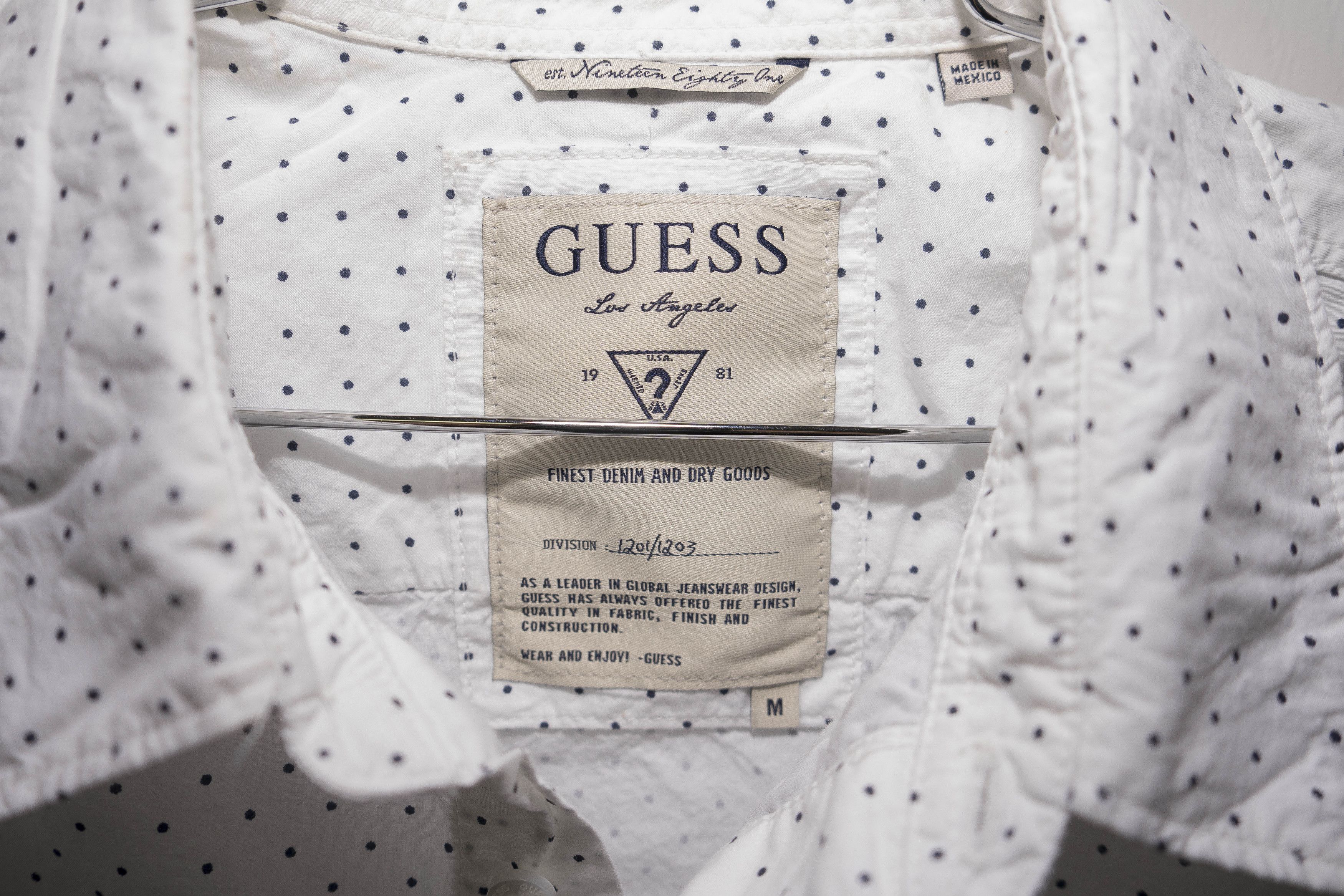 Guess Mini-Polka-Dot Poplin Button Up - Sz M Size US M / EU 48-50 / 2 - 5 Thumbnail