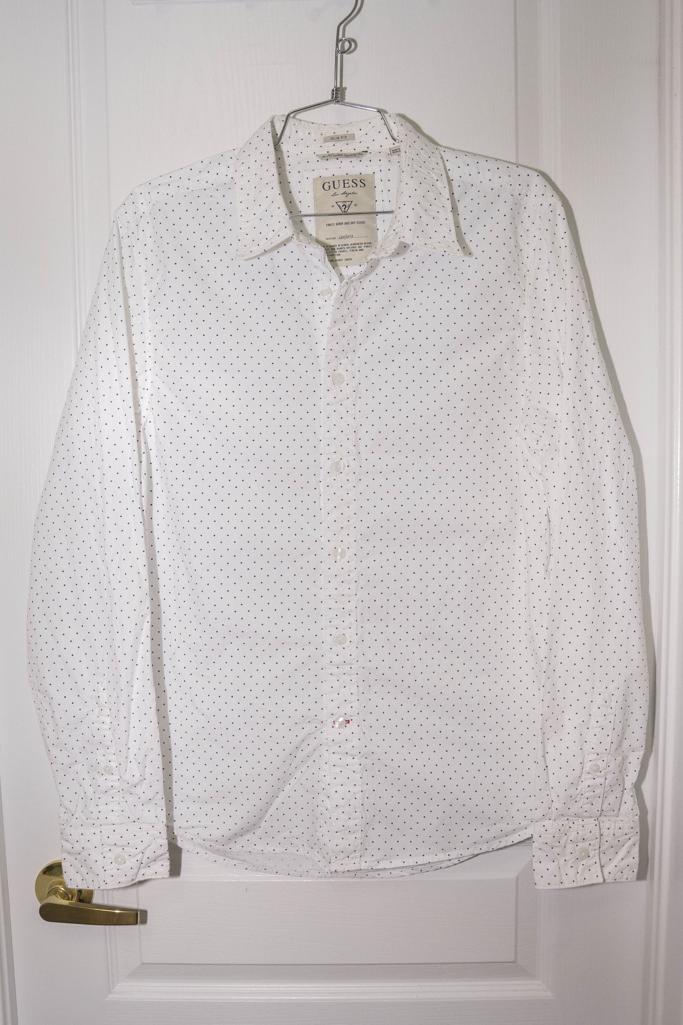 Guess Mini-Polka-Dot Poplin Button Up - Sz M Size US M / EU 48-50 / 2 - 1 Thumbnail