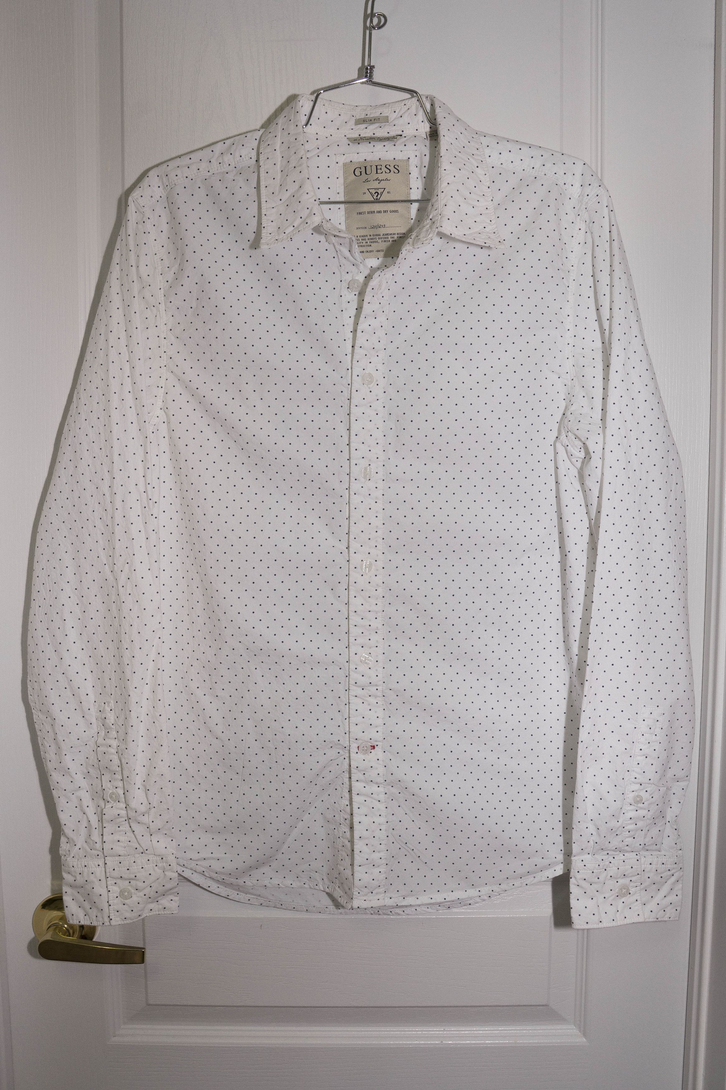 Guess Mini-Polka-Dot Poplin Button Up - Sz M Size US M / EU 48-50 / 2 - 3 Thumbnail
