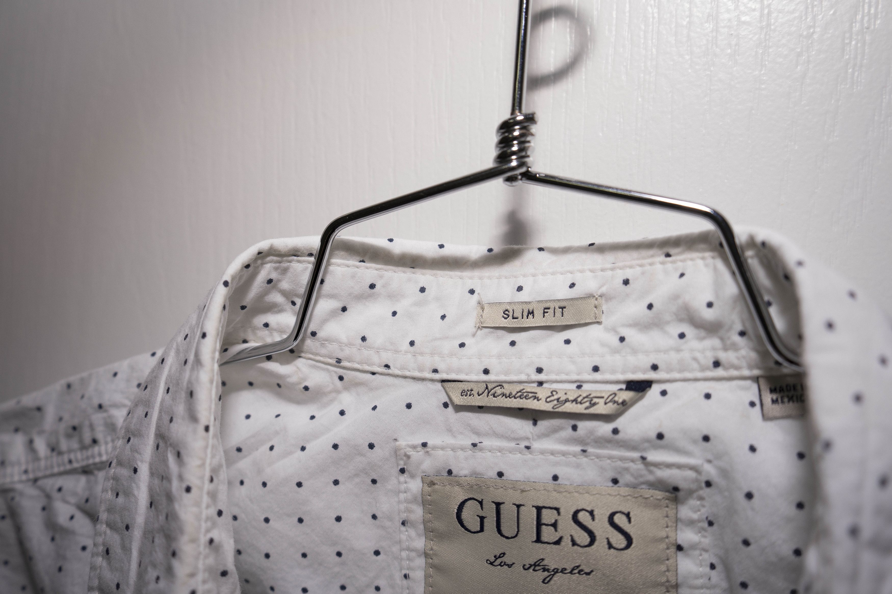 Guess Mini-Polka-Dot Poplin Button Up - Sz M Size US M / EU 48-50 / 2 - 11 Thumbnail