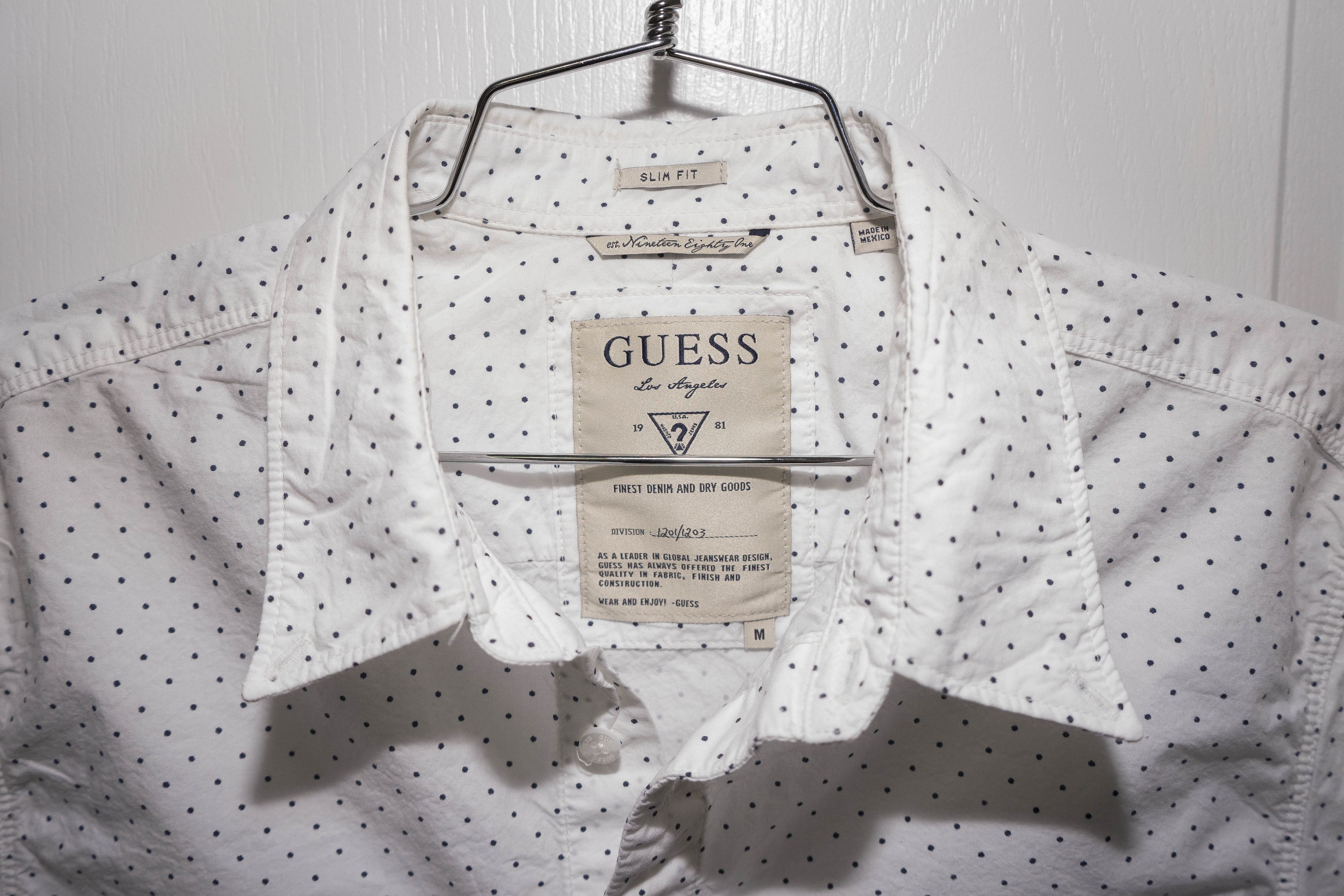 Guess Mini-Polka-Dot Poplin Button Up - Sz M Size US M / EU 48-50 / 2 - 4 Thumbnail