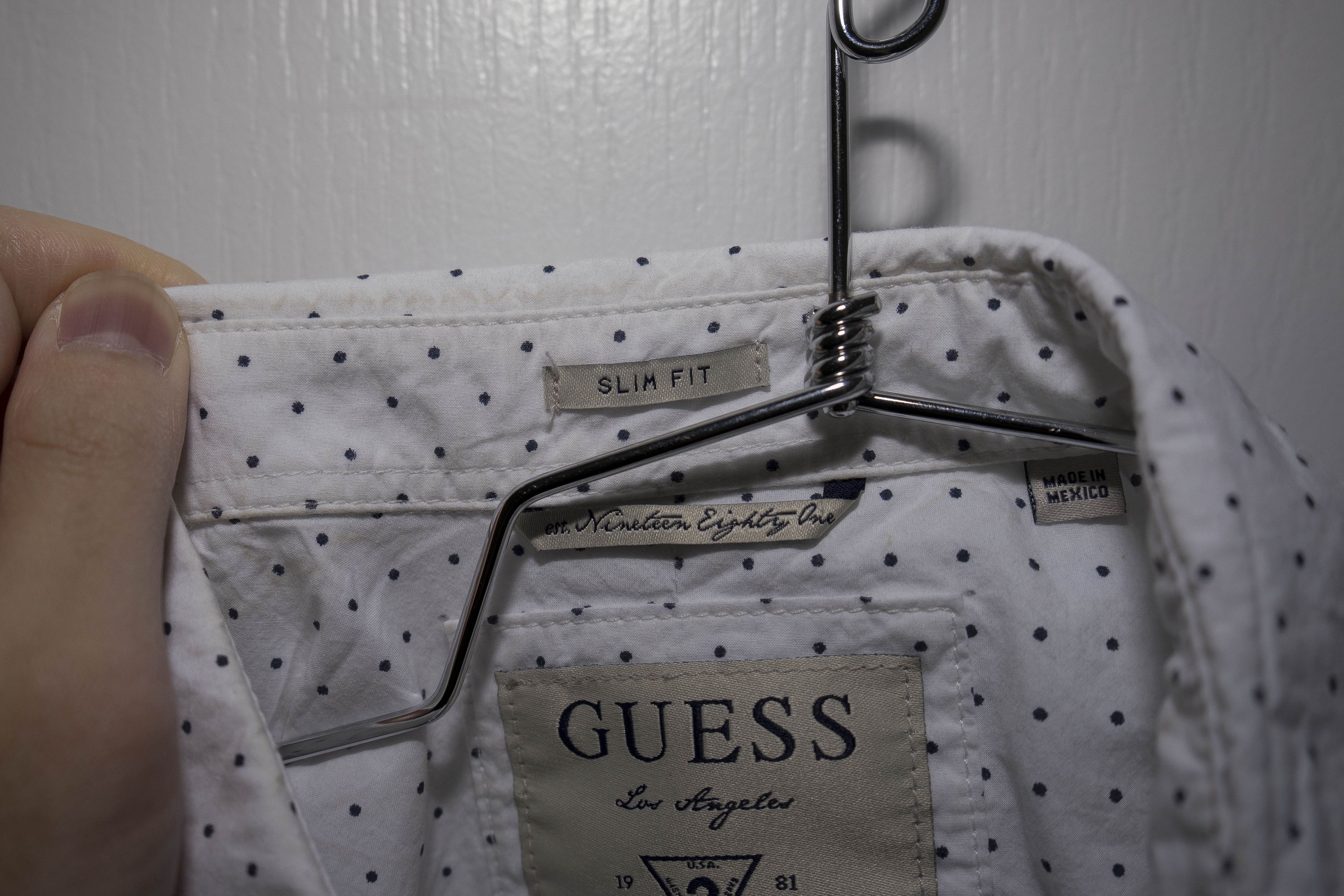 Guess Mini-Polka-Dot Poplin Button Up - Sz M Size US M / EU 48-50 / 2 - 13 Thumbnail