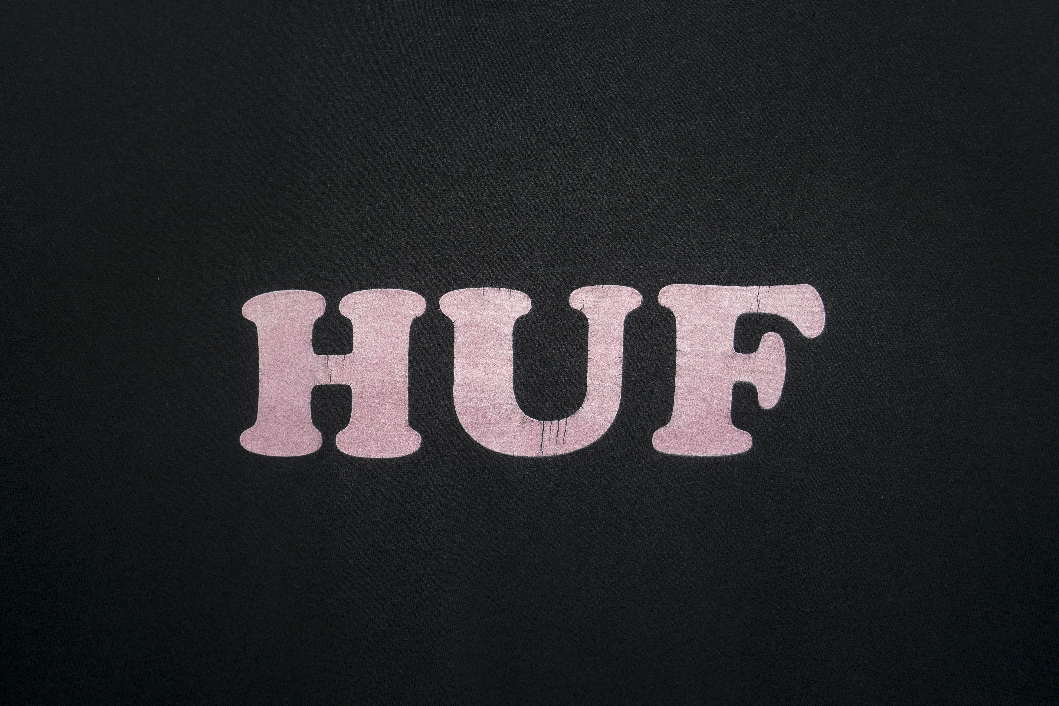 Huf HUF "Bubble Letters" Pink Logo Tee - Sz M Size US M / EU 48-50 / 2 - 4 Thumbnail
