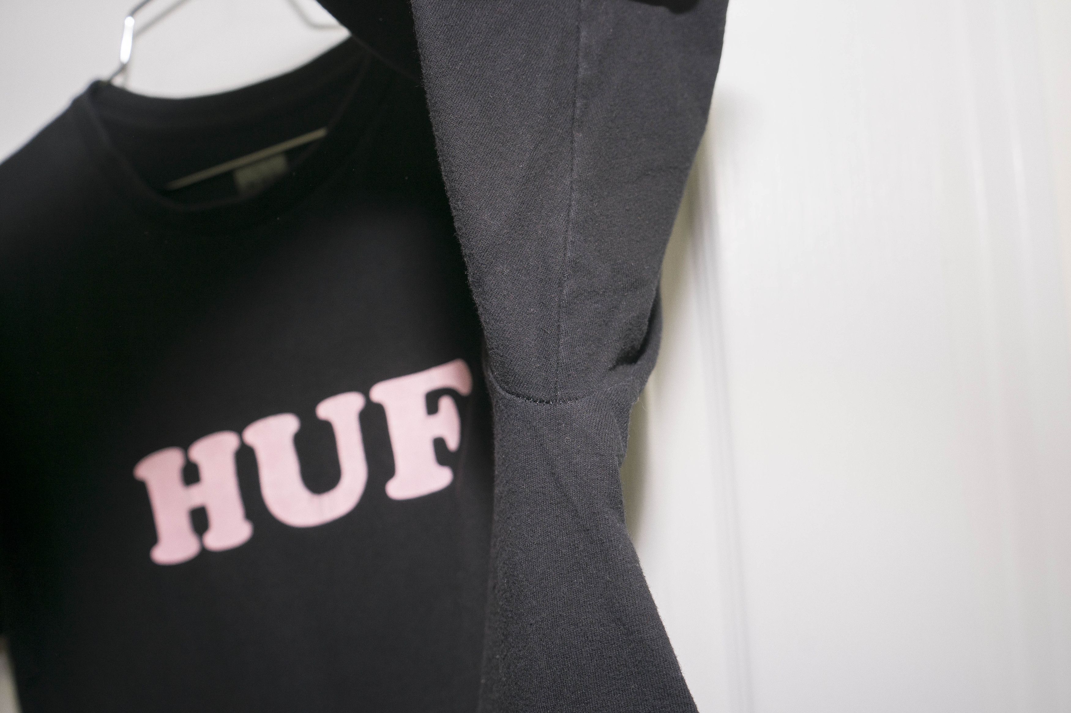 Huf HUF "Bubble Letters" Pink Logo Tee - Sz M Size US M / EU 48-50 / 2 - 16 Thumbnail
