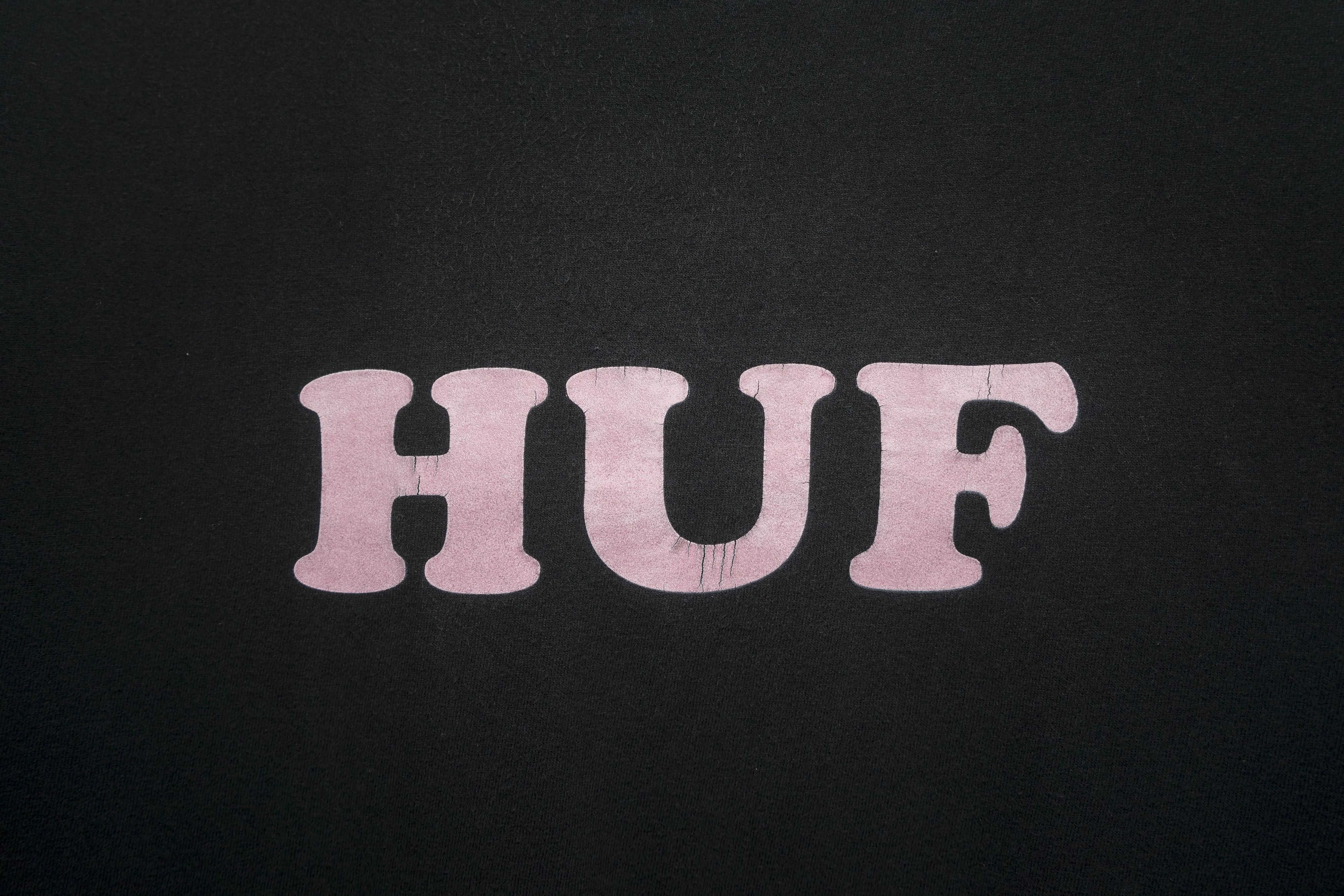 Huf HUF "Bubble Letters" Pink Logo Tee - Sz M Size US M / EU 48-50 / 2 - 5 Thumbnail
