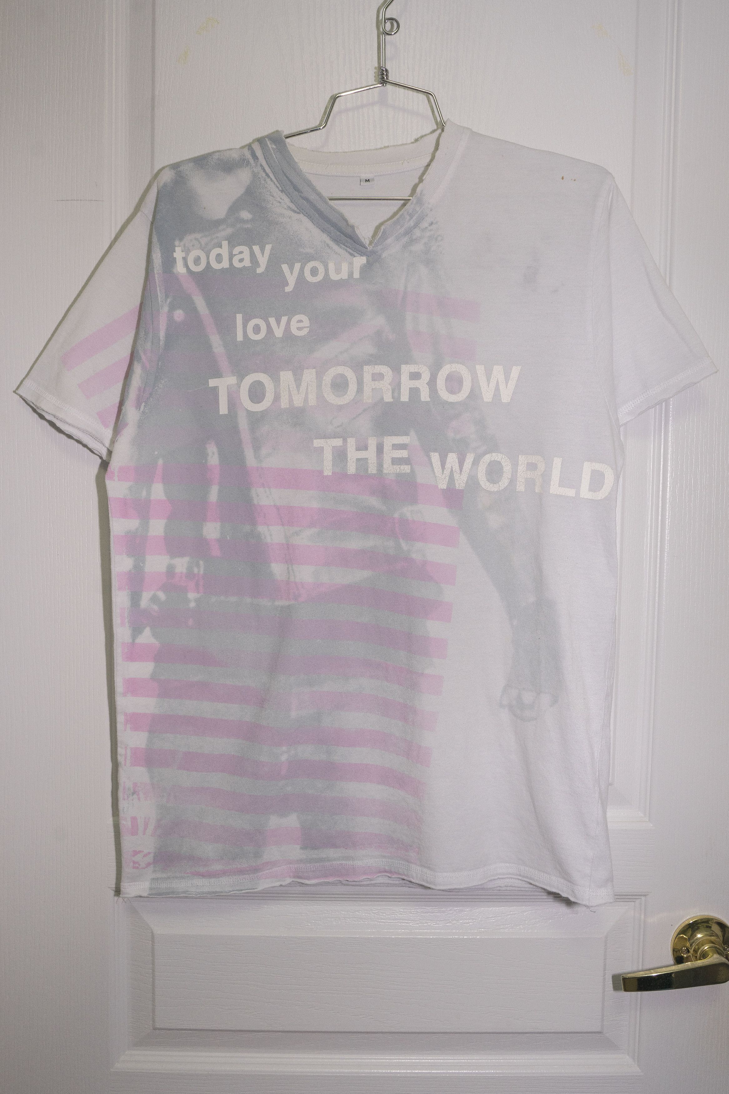 Vintage "Today Your Love, Tomorrow The World" Graphic Tee - Sz M Size US M / EU 48-50 / 2 - 2 Thumbnail