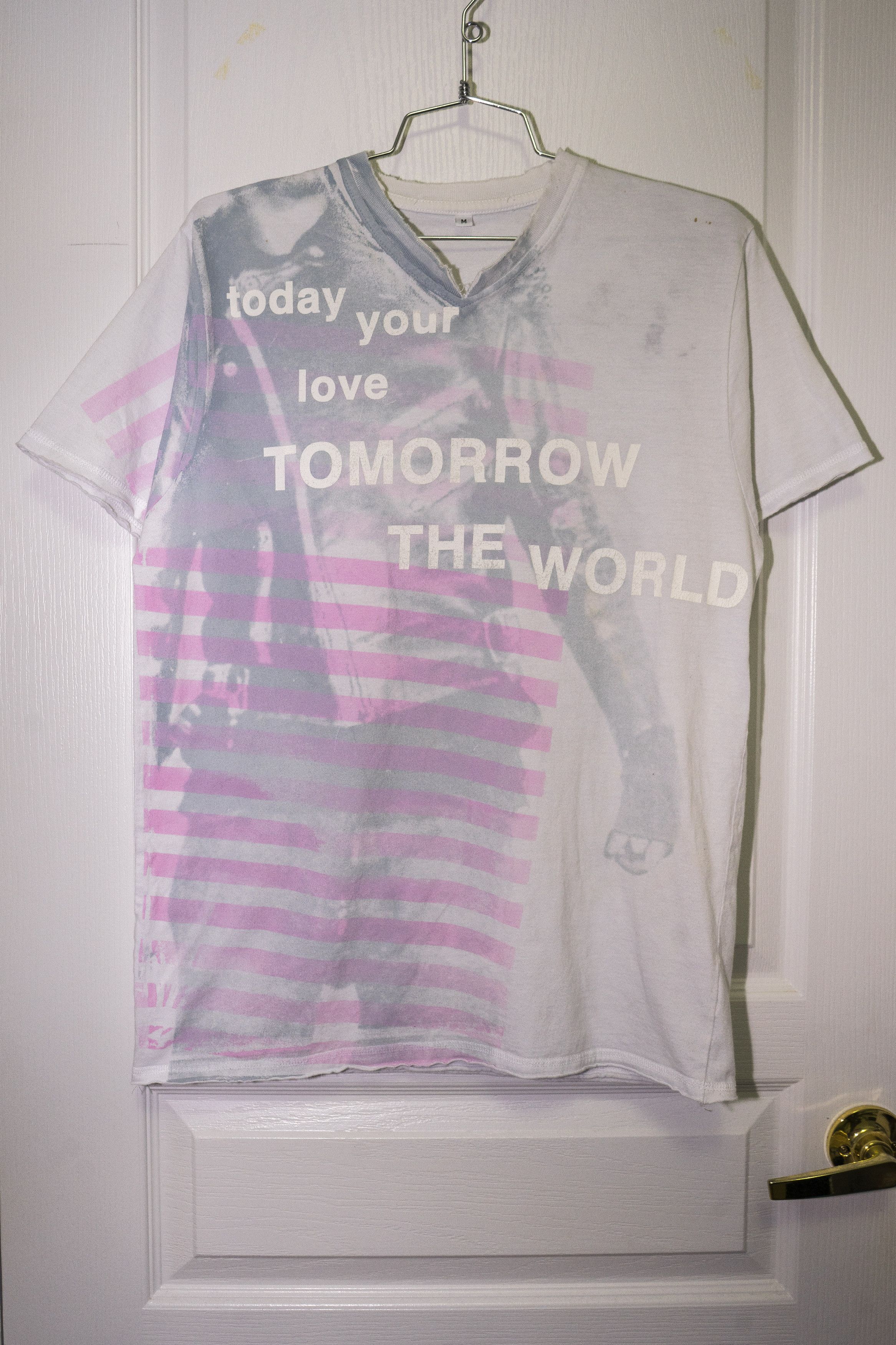 Vintage "Today Your Love, Tomorrow The World" Graphic Tee - Sz M Size US M / EU 48-50 / 2 - 5 Thumbnail