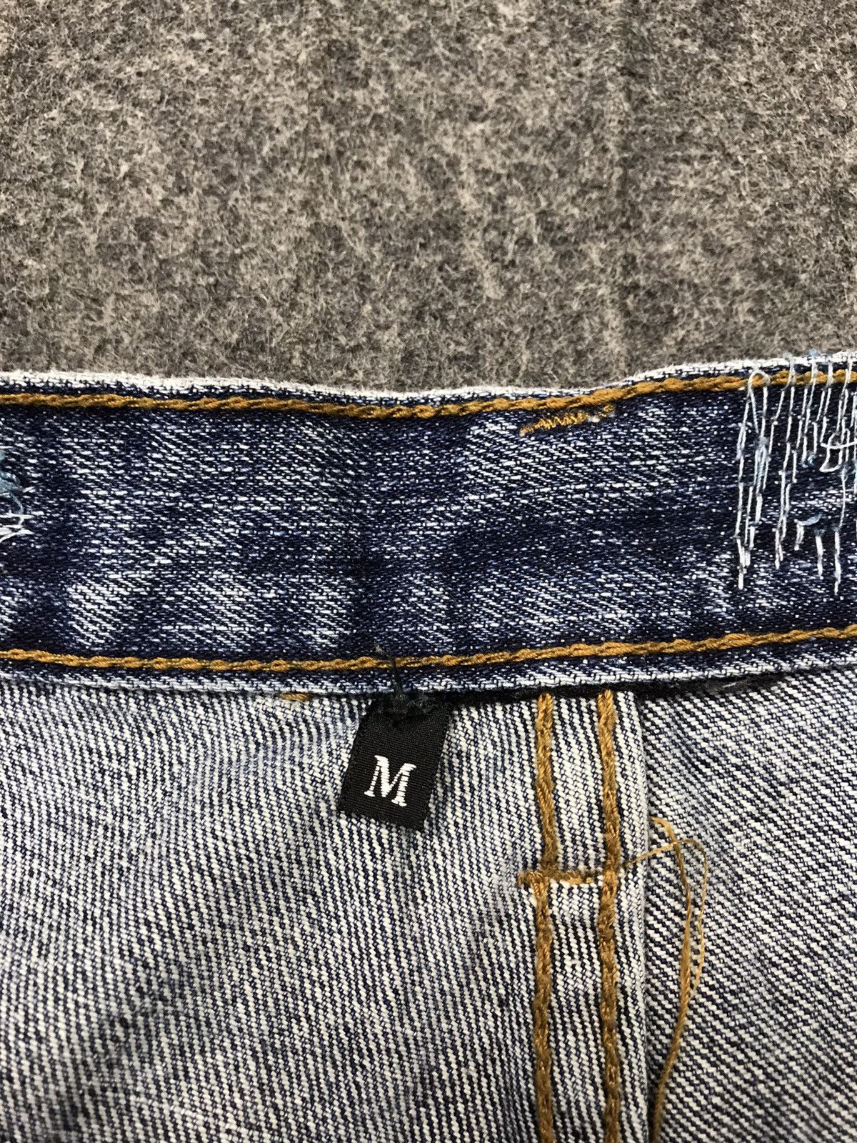 Seditionaries Vintage Japanese Brand Indigo Denim Jeans Patches Stitch Size US 30 / EU 46 - 10 Thumbnail