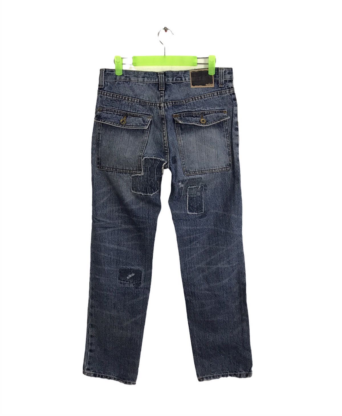 Seditionaries Vintage Japanese Brand Indigo Denim Jeans Patches Stitch Size US 30 / EU 46 - 2 Thumbnail