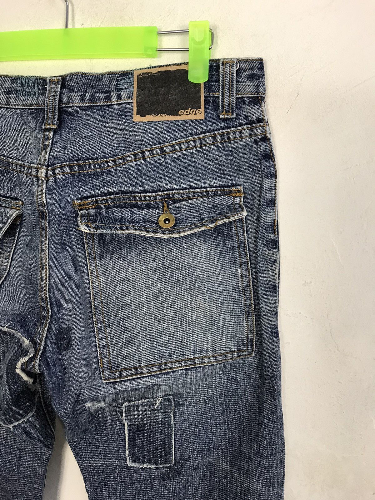 Seditionaries Vintage Japanese Brand Indigo Denim Jeans Patches Stitch Size US 30 / EU 46 - 8 Thumbnail
