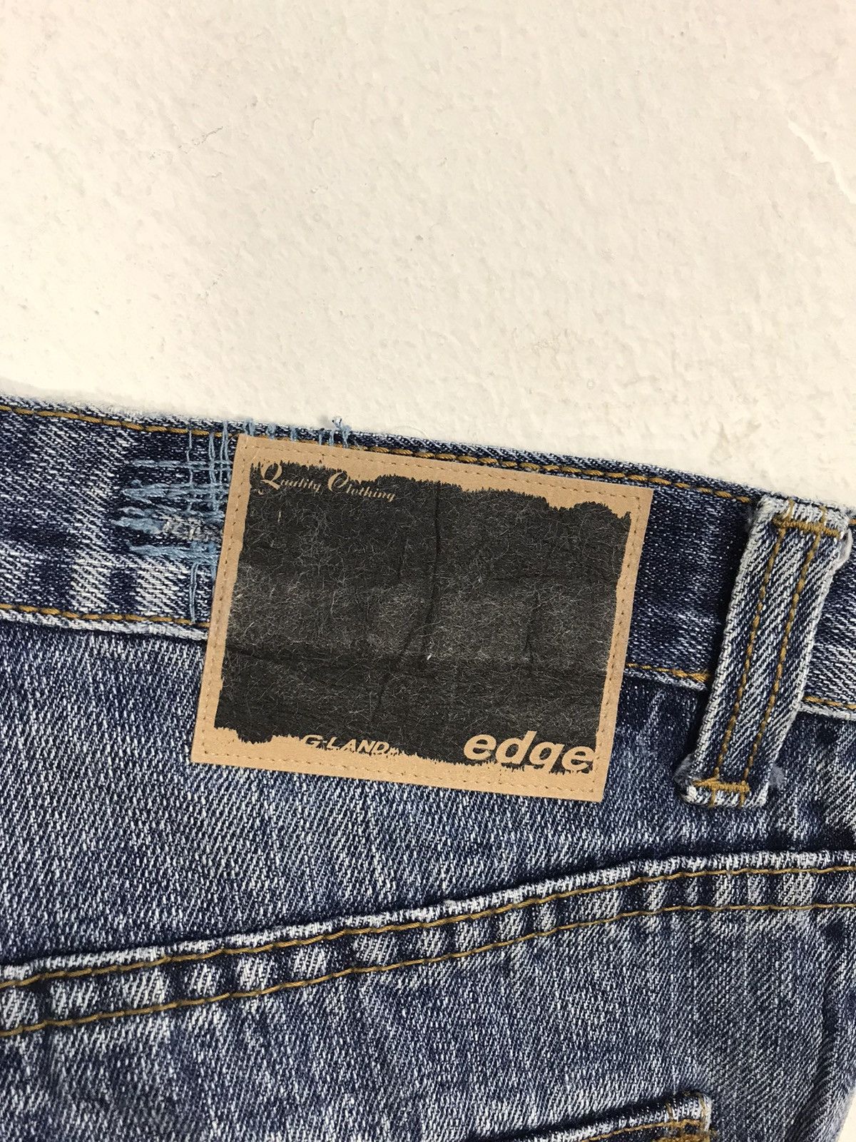 Seditionaries Vintage Japanese Brand Indigo Denim Jeans Patches Stitch Size US 30 / EU 46 - 9 Thumbnail