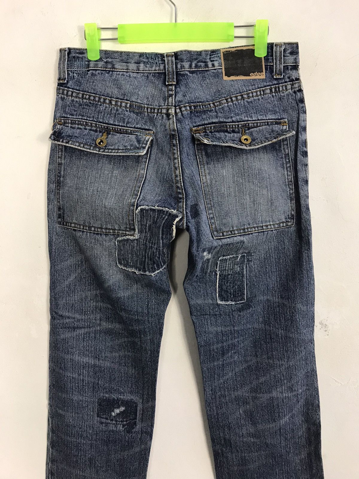 Seditionaries Vintage Japanese Brand Indigo Denim Jeans Patches Stitch Size US 30 / EU 46 - 4 Thumbnail