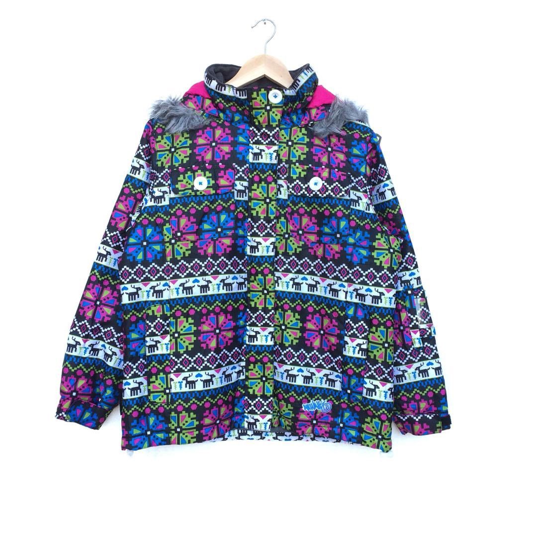 Airwalk Rare aztec navajo airwalk FUR multicolor jacket Size US M / EU 48-50 / 2 - 1 Thumbnail