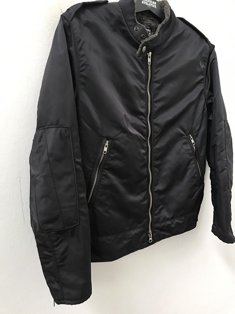 Blue Blue Japan × HOLLYWOOD RANCH MARKET Furr Lining Black Cafe Racer Jacket Size US S / EU 44-46 / 1 - 8 Thumbnail