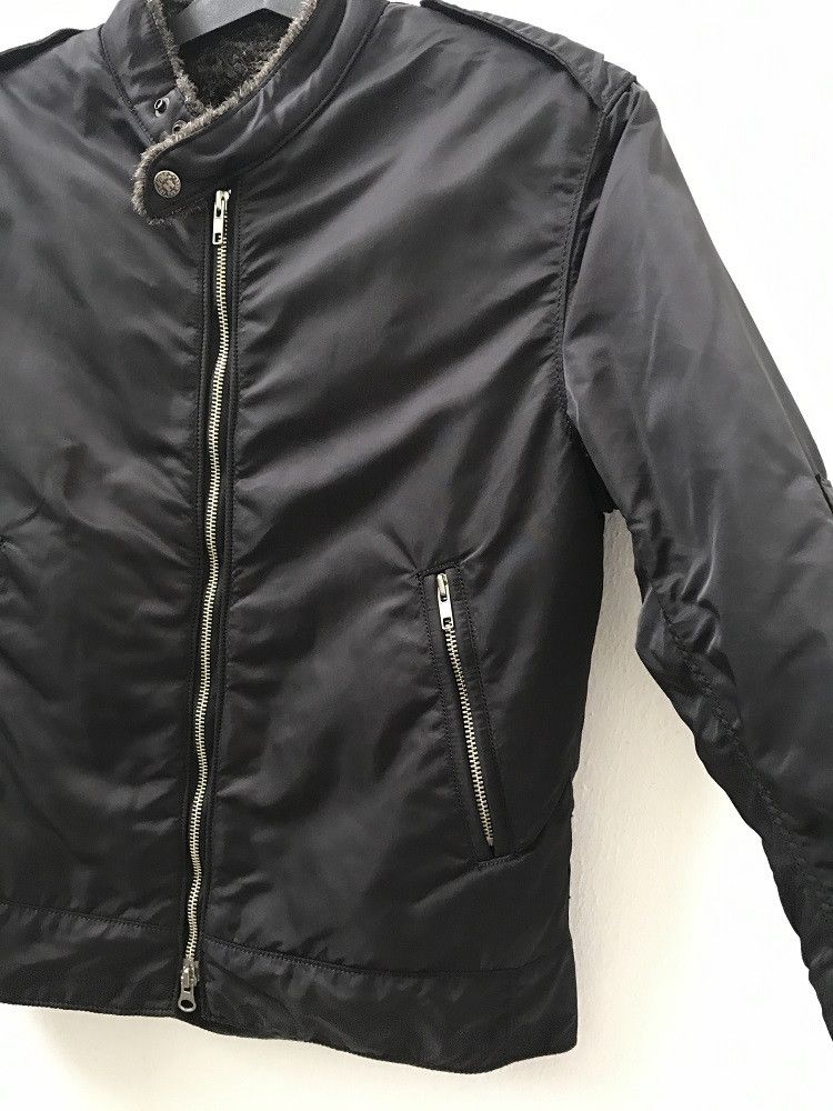 Blue Blue Japan × HOLLYWOOD RANCH MARKET Furr Lining Black Cafe Racer Jacket Size US S / EU 44-46 / 1 - 9 Thumbnail