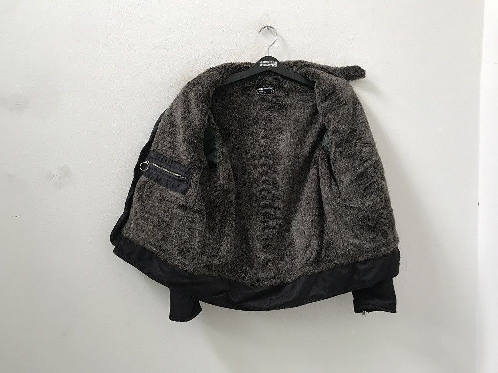 Blue Blue Japan × HOLLYWOOD RANCH MARKET Furr Lining Black Cafe Racer Jacket Size US S / EU 44-46 / 1 - 12 Thumbnail