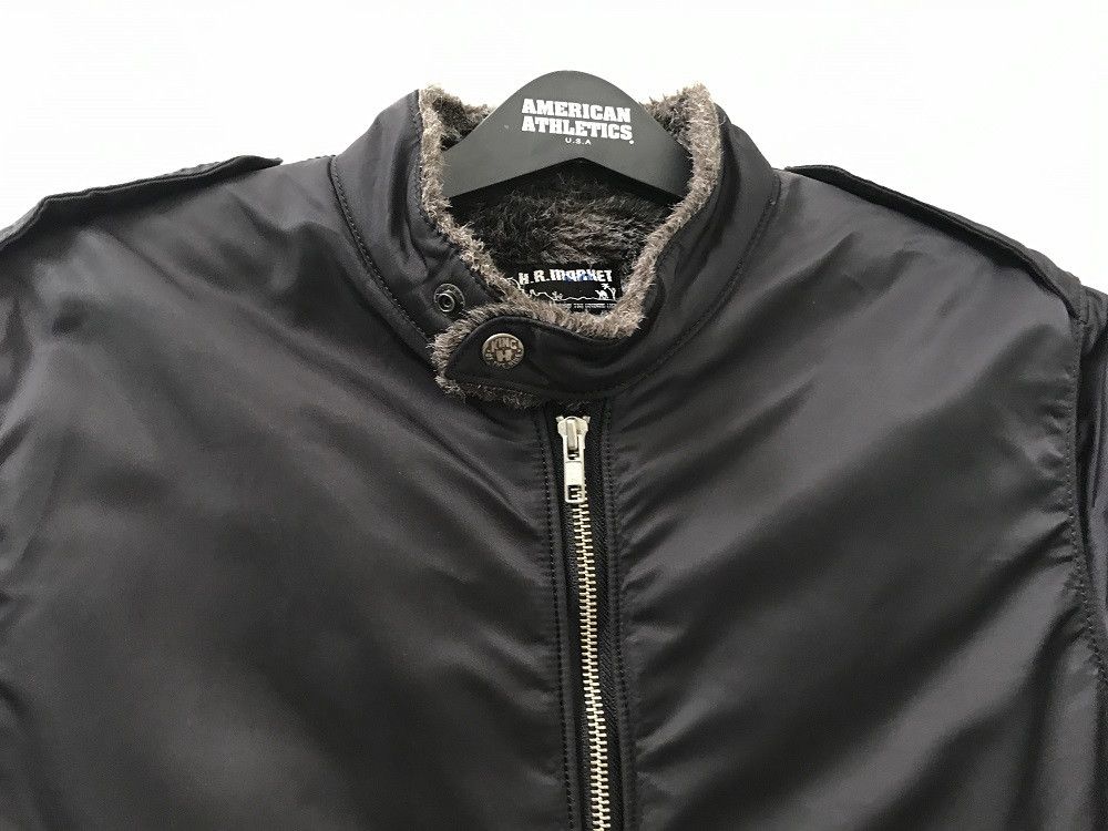 Blue Blue Japan × HOLLYWOOD RANCH MARKET Furr Lining Black Cafe Racer Jacket Size US S / EU 44-46 / 1 - 10 Thumbnail