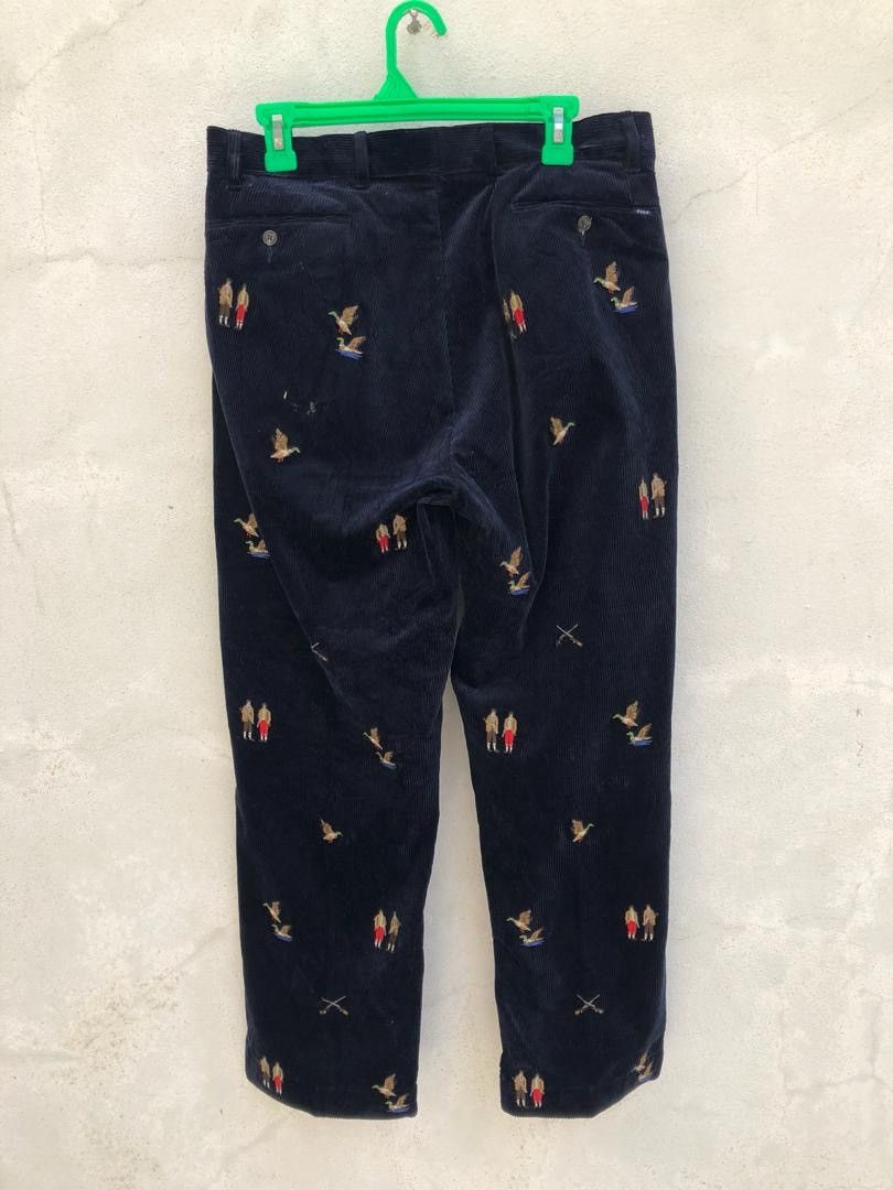 Polo Ralph Lauren PRL Atomic Embroidery Corduroy Trouser Pant Size US 32 / EU 48 - 6 Thumbnail