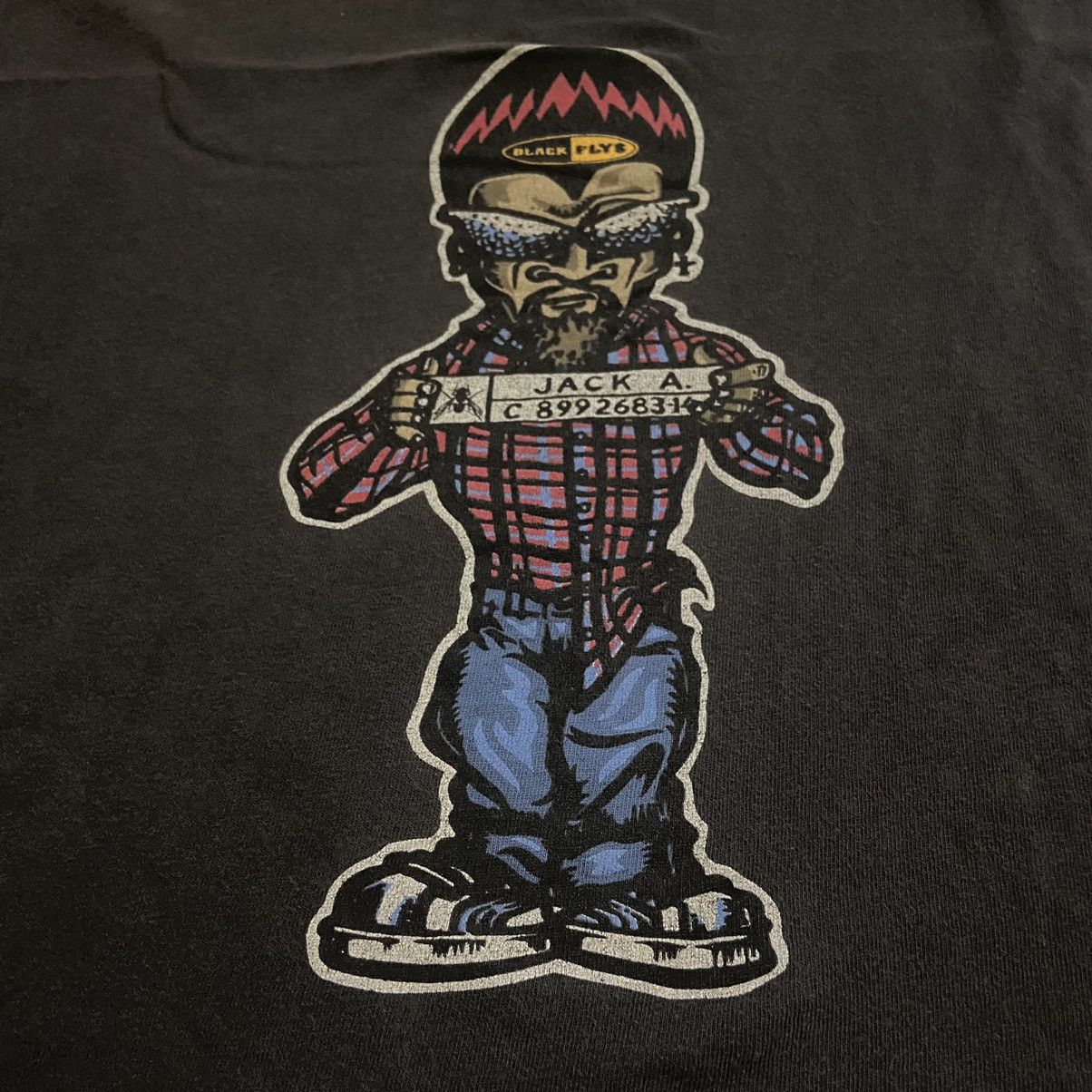 Rap Tees Vintage 90s black flys country jail tshirt skateboard Size US XL / EU 56 / 4 - 3 Thumbnail