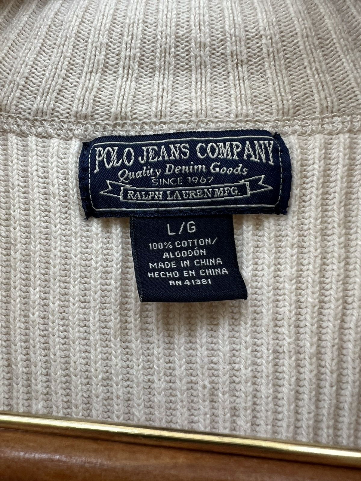Polo Ralph Lauren Half Zip Sweater Size US L / EU 52-54 / 3 - 3 Thumbnail