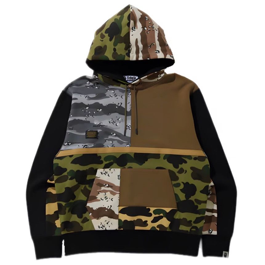 image of Bape Crazy Camo Relaxed Hoodie Multi 2021, Men's (Size Small)