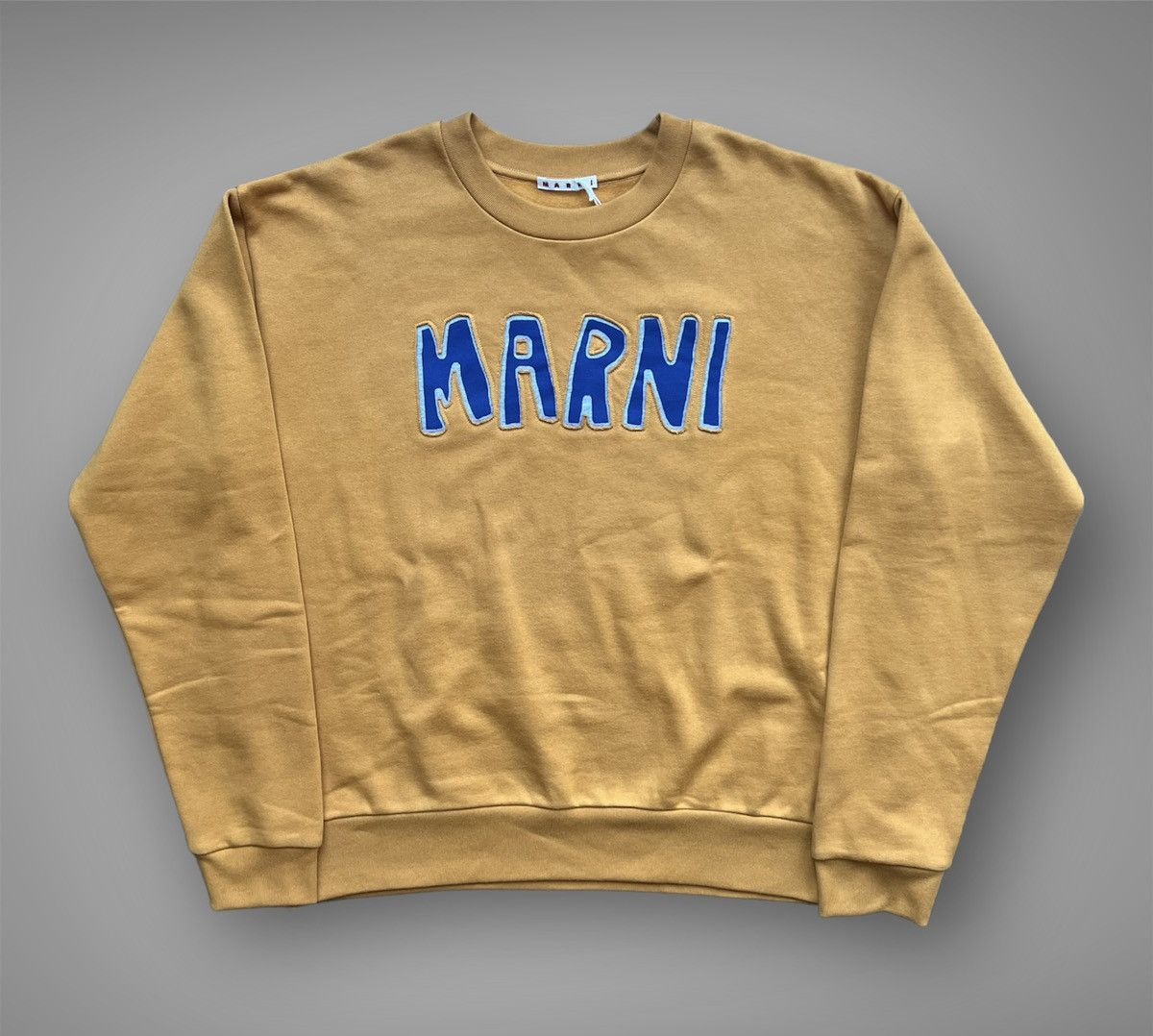 Marni FW22 Aplique Logo Sweatshirt in Sun Orange Size US L / EU 52-54 / 3 - 1 Thumbnail