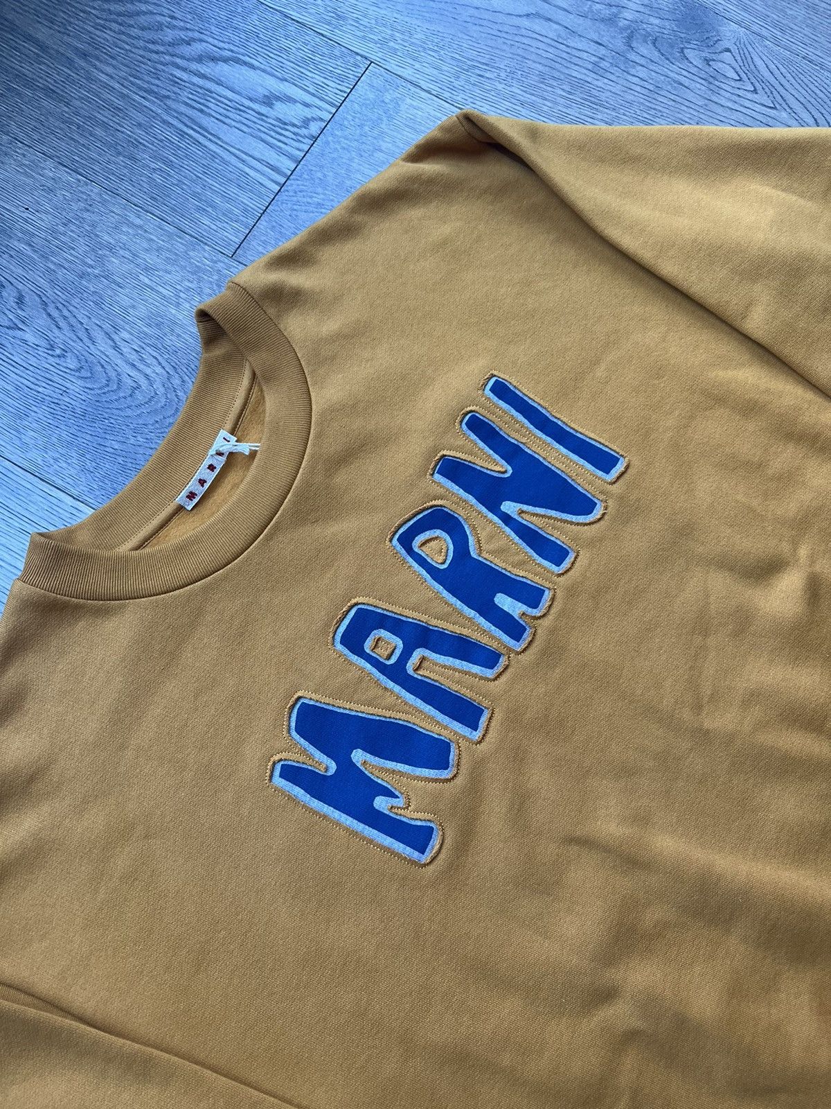 Marni FW22 Aplique Logo Sweatshirt in Sun Orange Size US L / EU 52-54 / 3 - 2 Thumbnail
