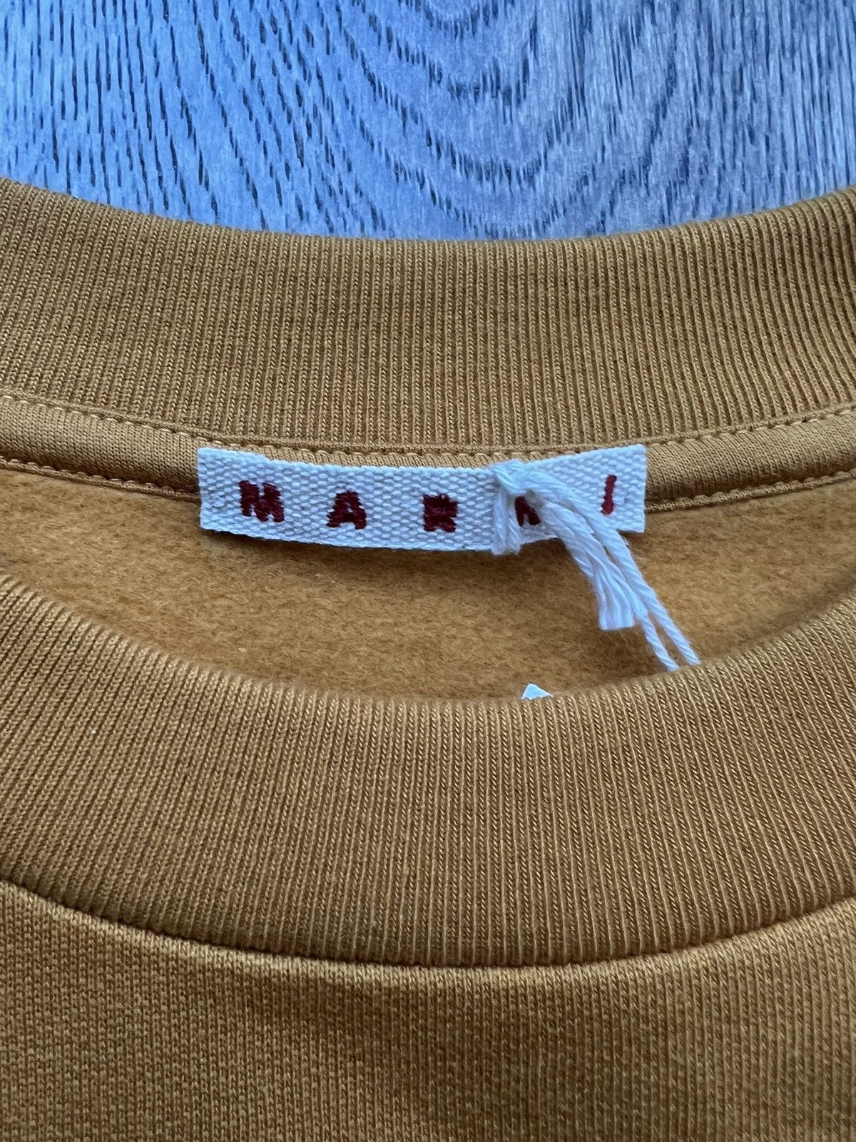 Marni FW22 Aplique Logo Sweatshirt in Sun Orange Size US L / EU 52-54 / 3 - 3 Thumbnail