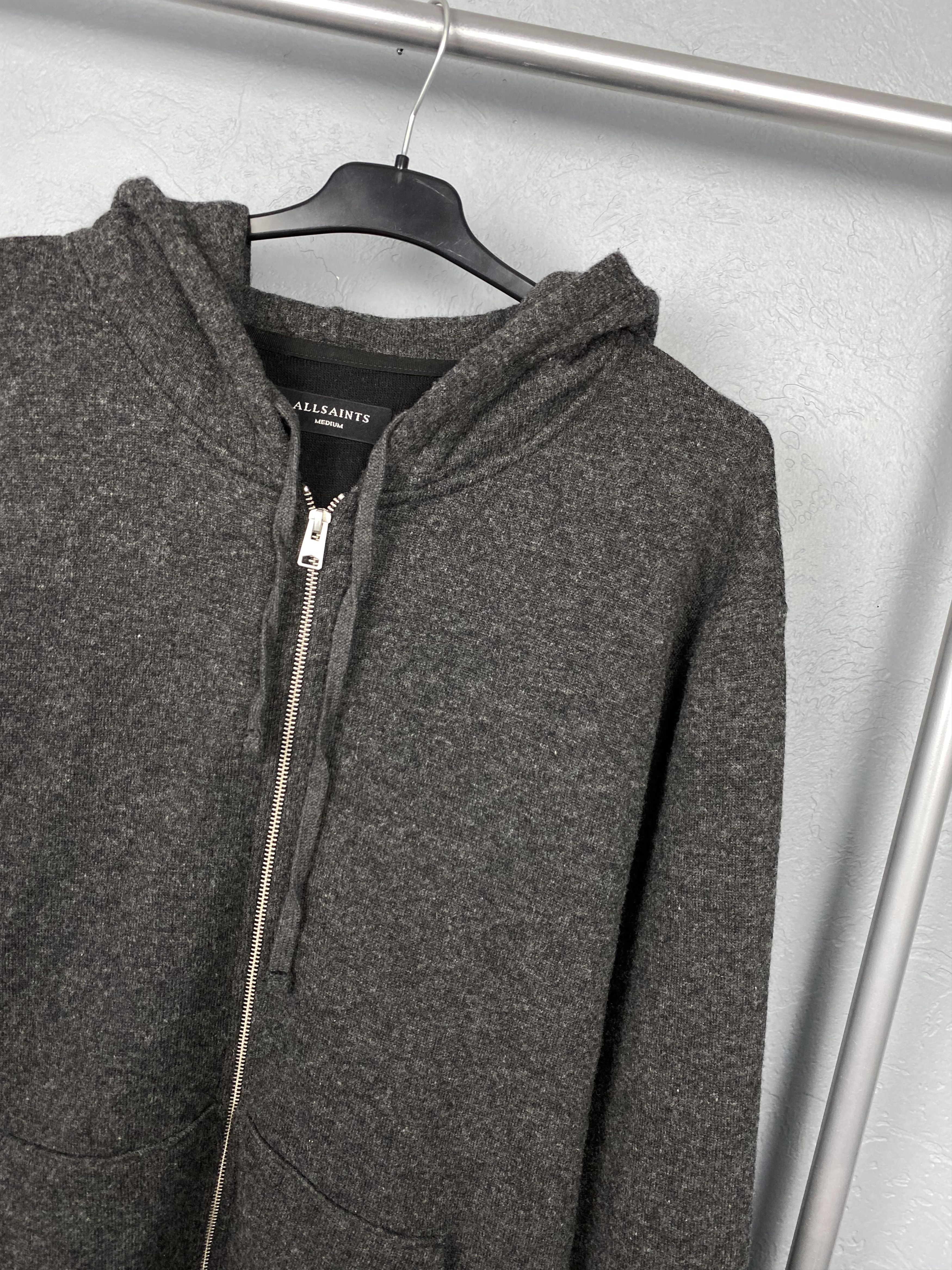 Allsaints Allsaints Vintage Mens Zip Wool Warm Hoodie Y2K Size US XL / EU 56 / 4 - 2 Thumbnail