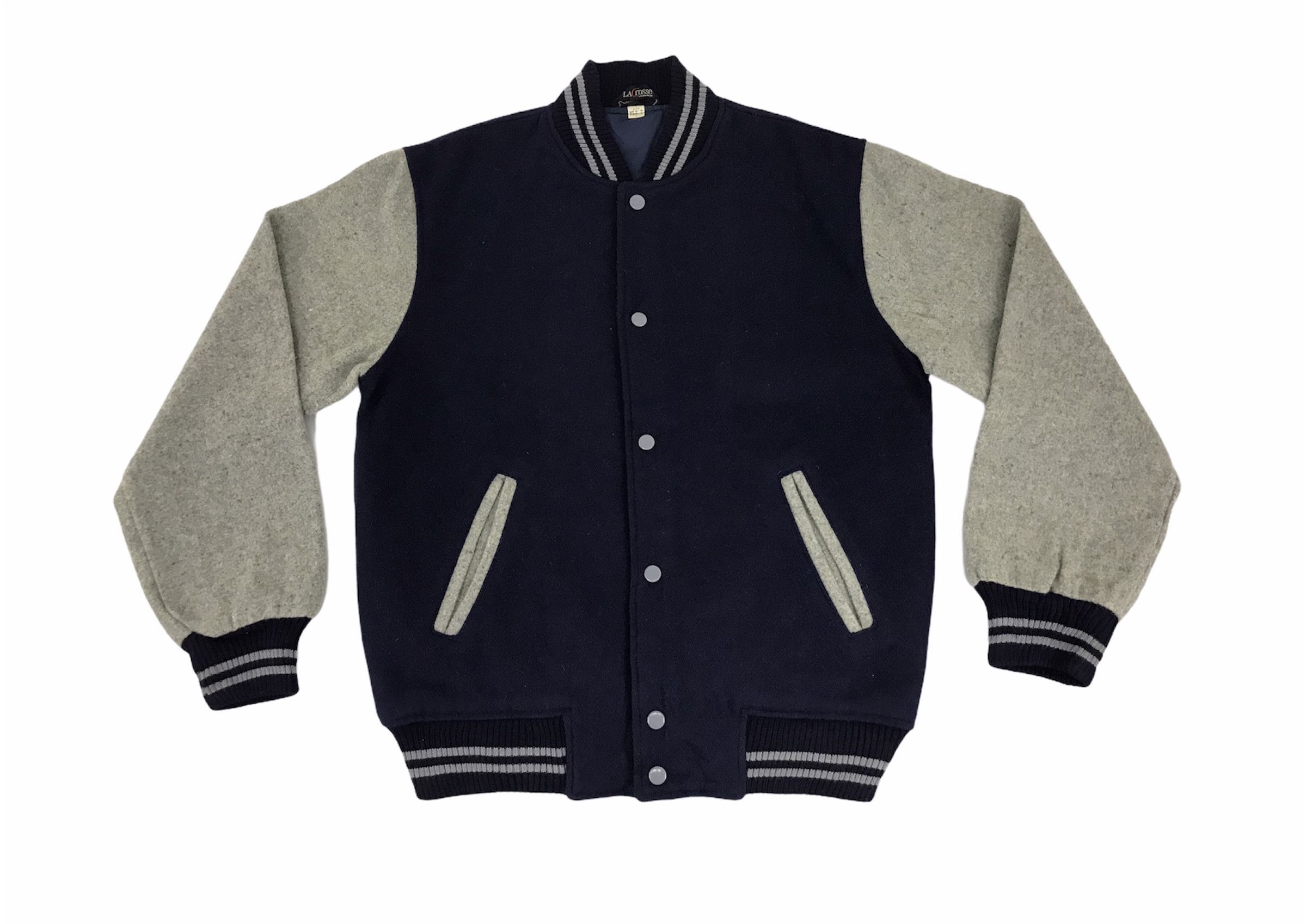 Japanese Brand × Vintage Vintage Lacrosse Varsity Jacket Wool With Quilted Inner Size US M / EU 48-50 / 2 - 1 Thumbnail